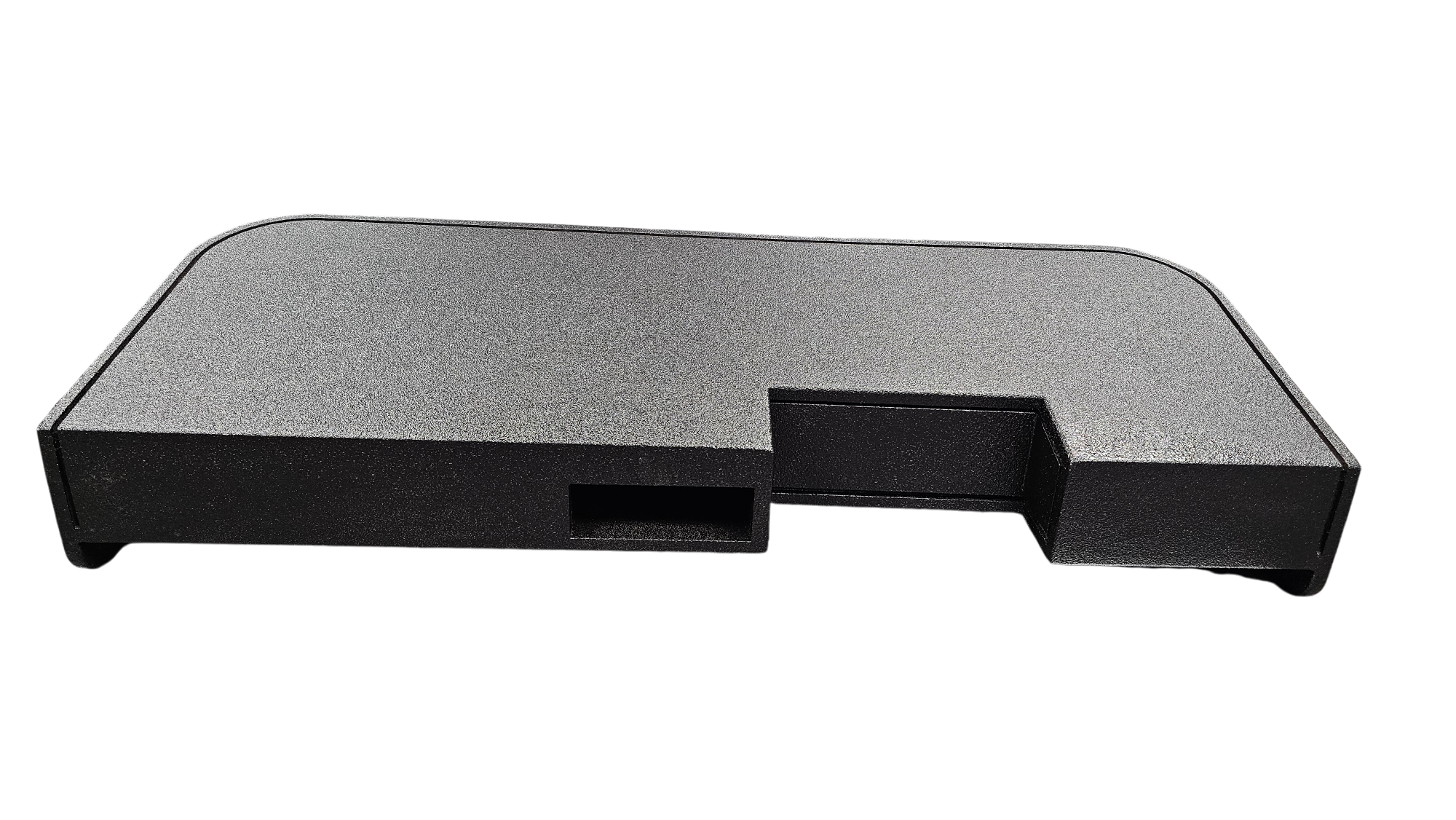 BASS-MAXX LEVEL 1 PRO SERIES GMC / CHEVROLET 2019-2024 TRUCK CREW CAB - ROUNDED CORNERS, VINYL WRAPPED WITH DURABLE CARPET TOP AND BOTTOM - VENTED