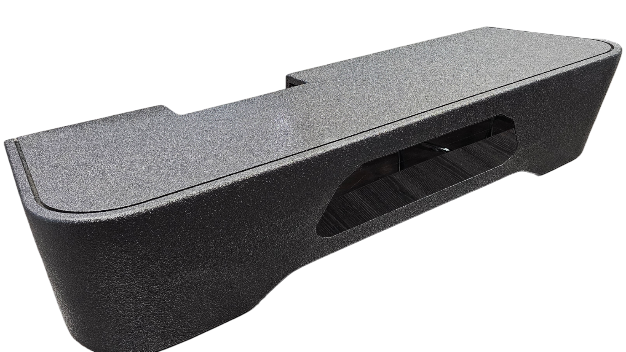 BASS-MAXX LEVEL 1 PRO SERIES GMC / CHEVROLET 2019-2024 TRUCK CREW CAB - ROUNDED CORNERS, VINYL WRAPPED WITH DURABLE CARPET TOP AND BOTTOM - VENTED