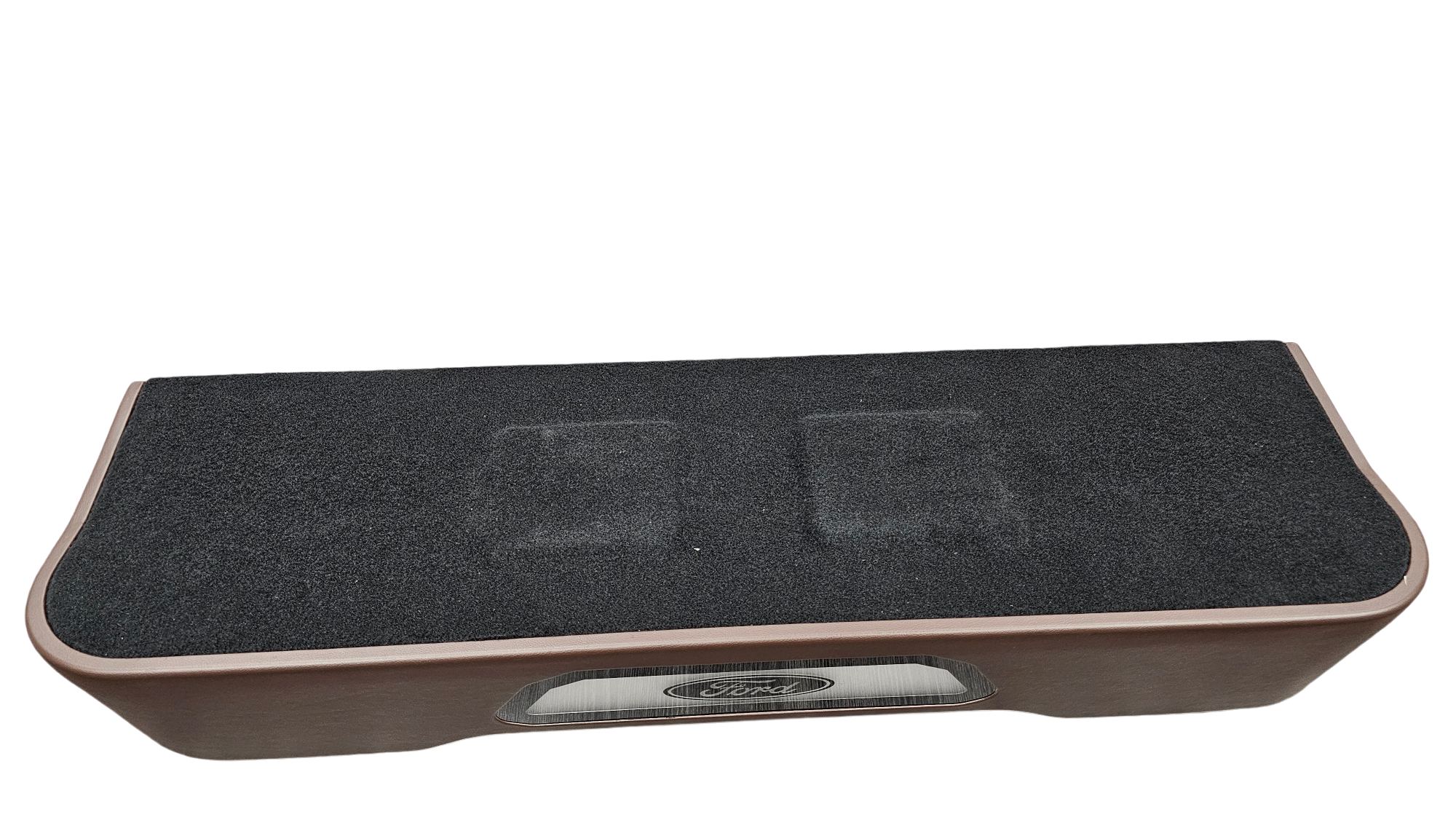 BASS-MAXX LEVEL 4 PRO SERIES FORD 150 2009-2024, SUPER DUTY 2017-2024 TRUCK CREW CAB - ROUNDED CORNERS, VINYL WRAPPED WITH DURABLE CARPET TOP AND BOTTOM, ACRYLIC INSERTS, CHASING LED LIGHTING BUILT IN