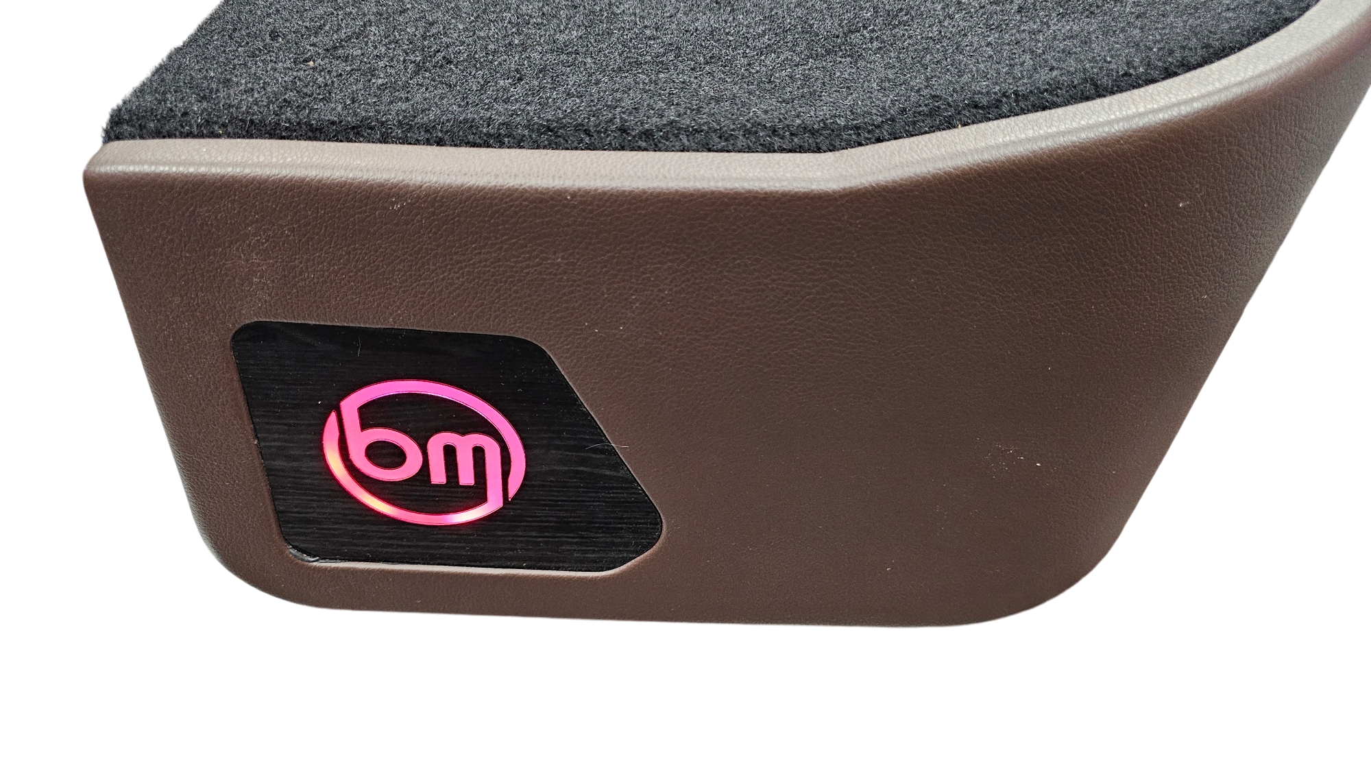 BASS-MAXX LEVEL 4 PRO SERIES FORD 150 2009-2024, SUPER DUTY 2017-2024 TRUCK CREW CAB - ROUNDED CORNERS, VINYL WRAPPED WITH DURABLE CARPET TOP AND BOTTOM, ACRYLIC INSERTS, CHASING LED LIGHTING BUILT IN