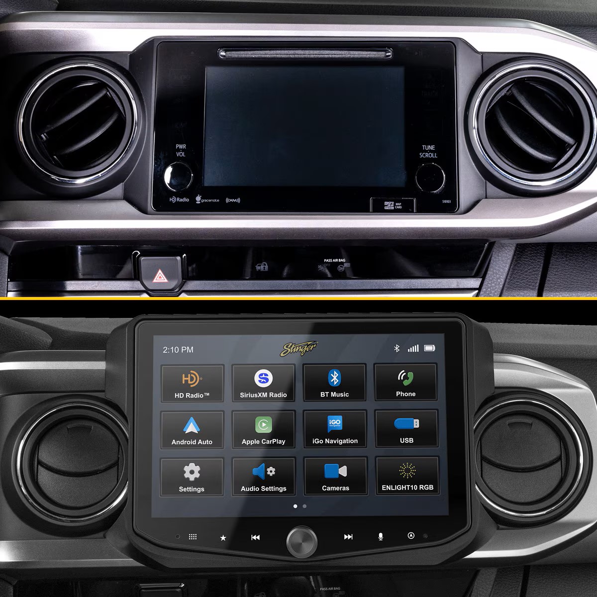 PAC TACOMA INSTALLATION KIT FOR HORIZON10® MULTIMEDIA HEAD UNIT - Compatible with UN1810/HEIGH10 head-unit PAC TACOMA INSTALLATION KIT FOR HORIZON10® MULTIMEDIA HEAD UNIT - Compatible with UN1810/HEIGH10 head-unit