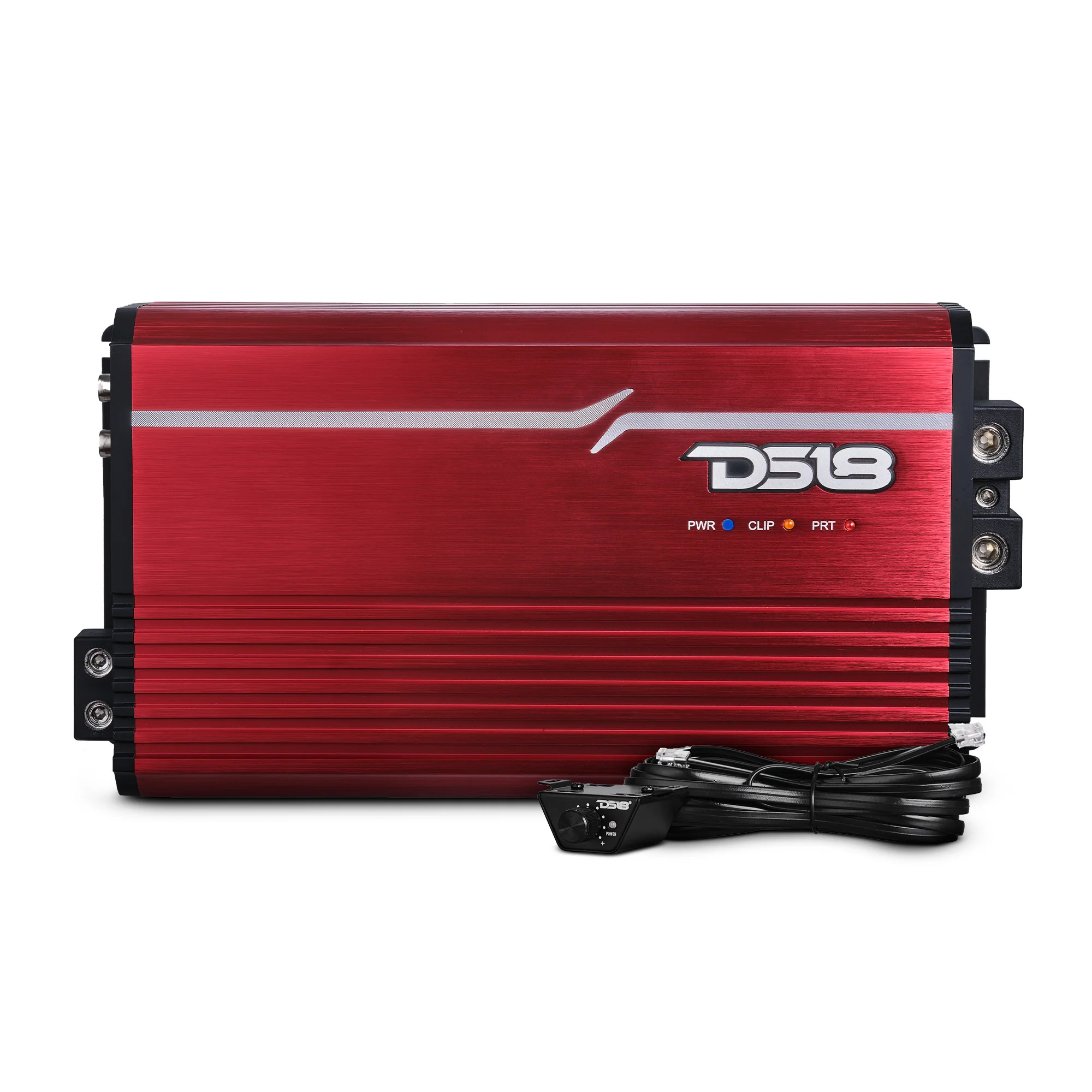 DS18 FRP Compact Full-Range Class D 1-Channel Amplifier 3,500 Watts Rms @ 1-Ohm - RED