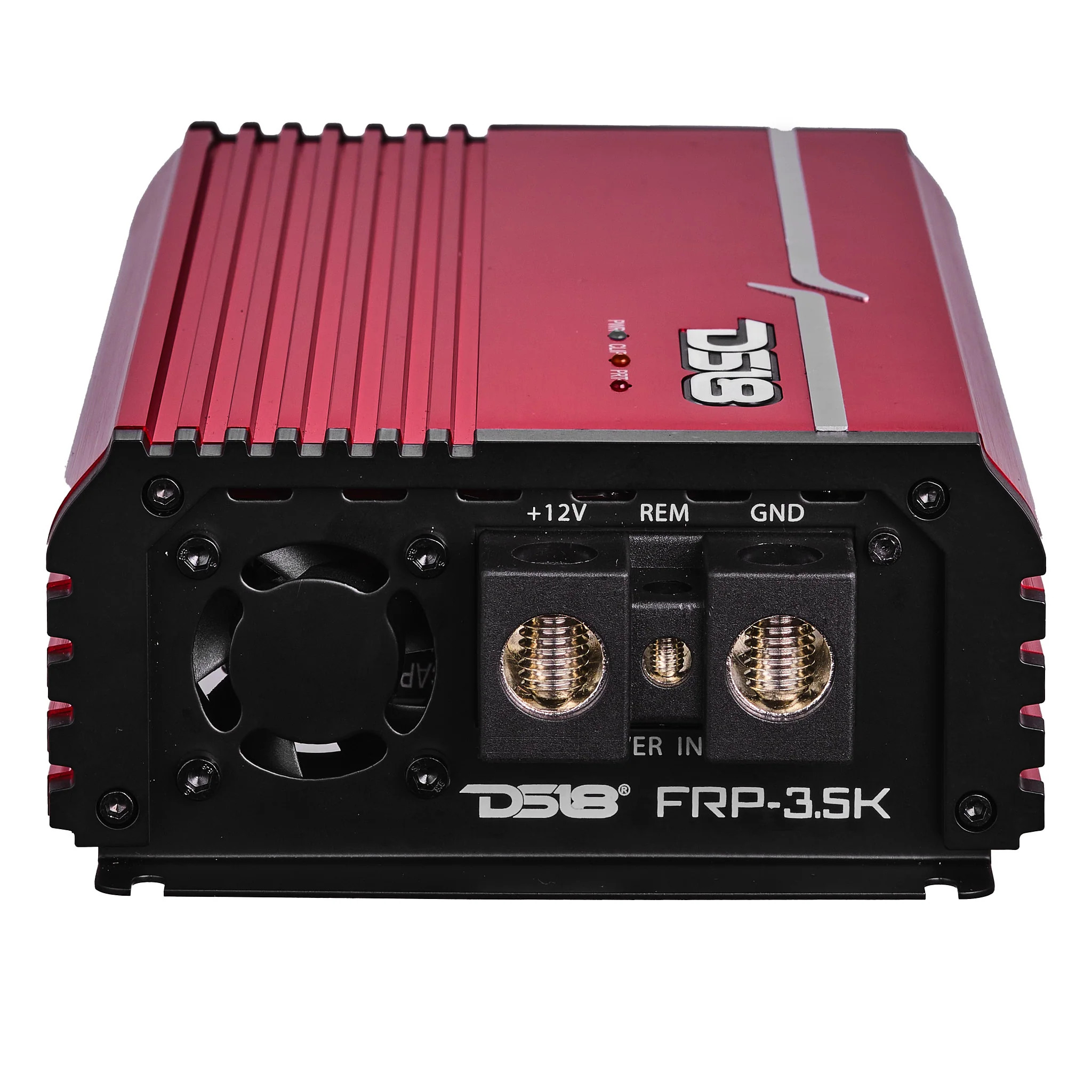 DS18 FRP Compact Full-Range Class D 1-Channel Amplifier 3,500 Watts Rms @ 1-Ohm - RED