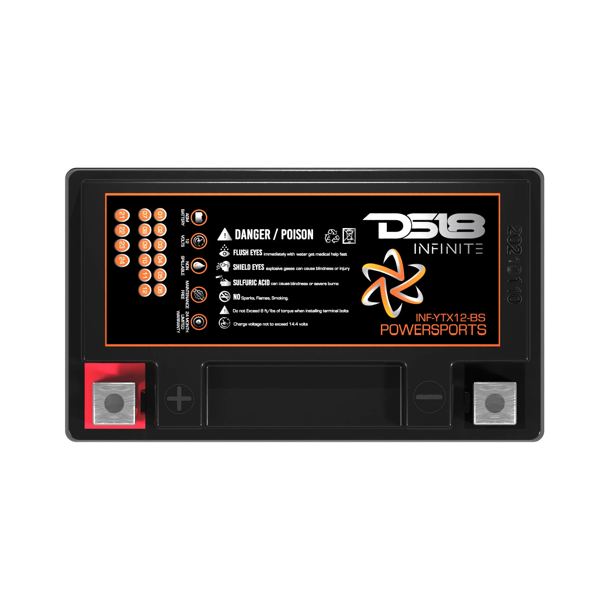 DS18 INFINITE 450 WATTS 12AH AGM POWER CELL FOR POWER SPORTS