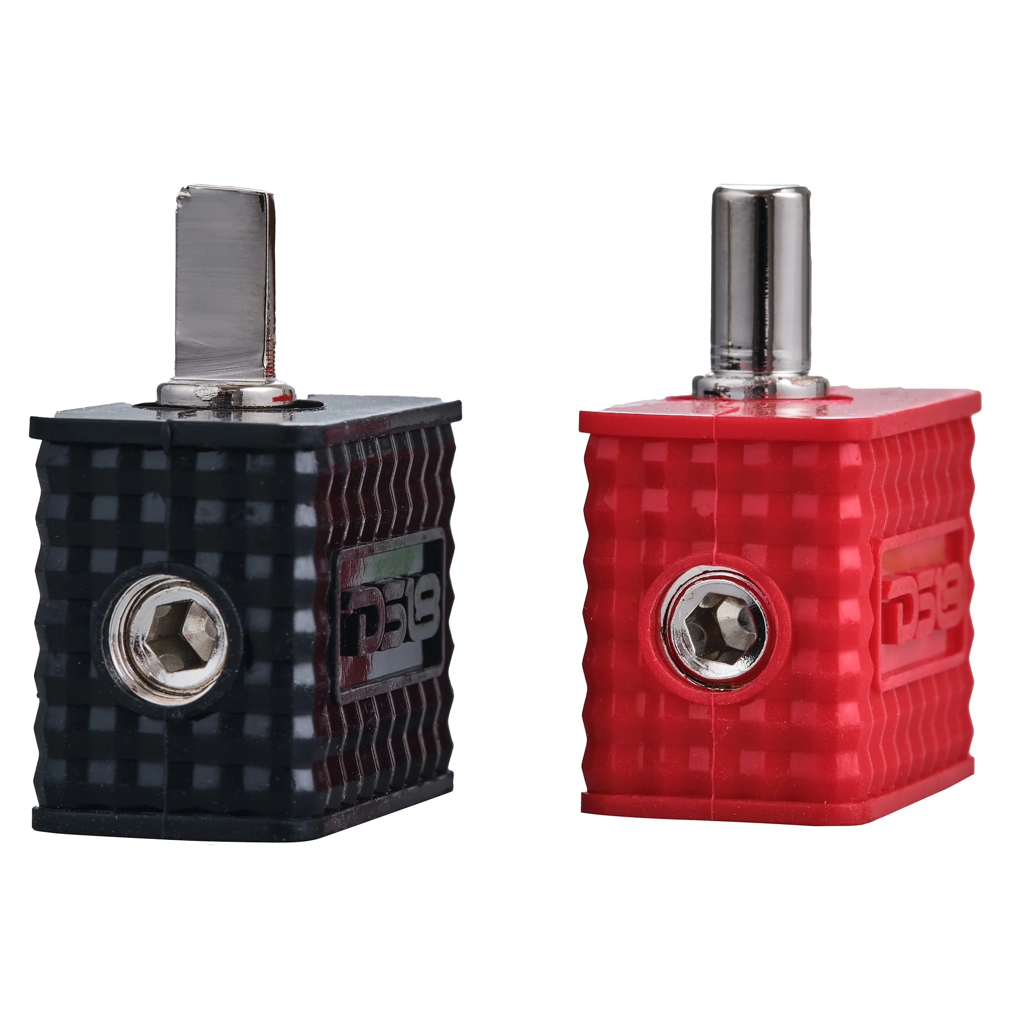 DS18 DUAL 1/0GA TO 4GA AMP INPUT REDUCERS WITH OFFSET STUB AND SILICONE COVER