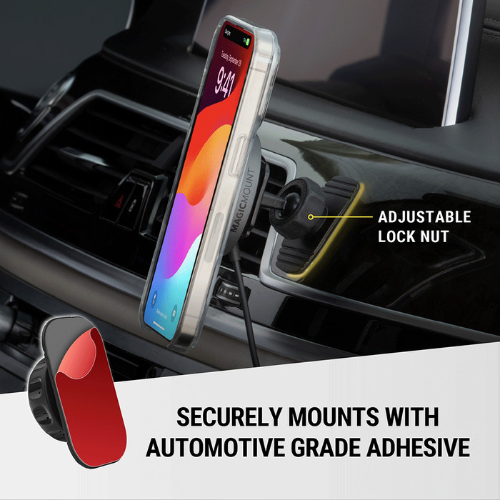 MagicMount Charge Pro Dash/VentMagSafe® Compatible Qi2 Wireless Charging Phone Mount for Dash/Vent