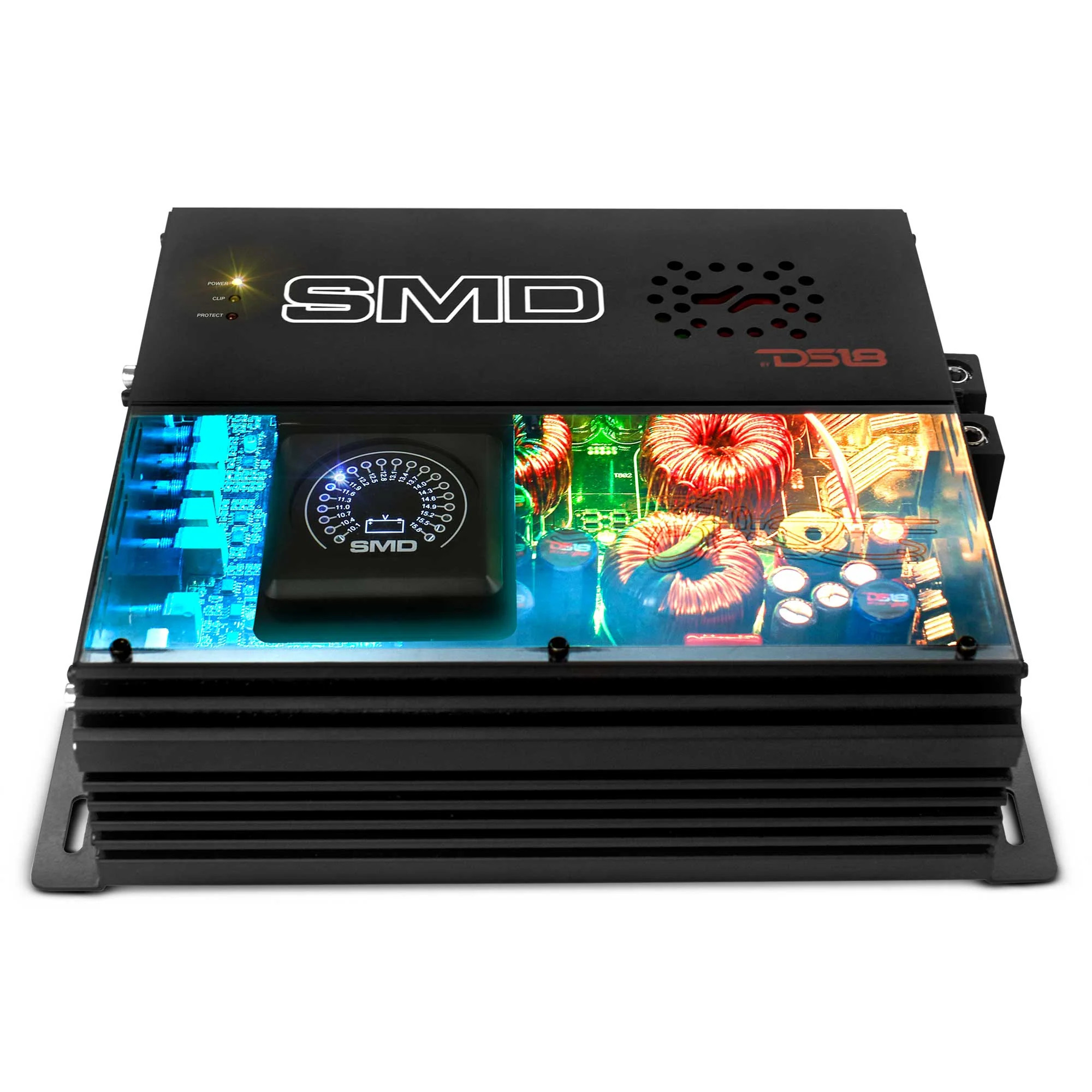 DS18 SMD SERIES 2000 X 1 CLASS D AMPLIFIER WITH VM-1 BUILT-IN AND DIGITAL LED LIGHTS - MADE IN KOREA