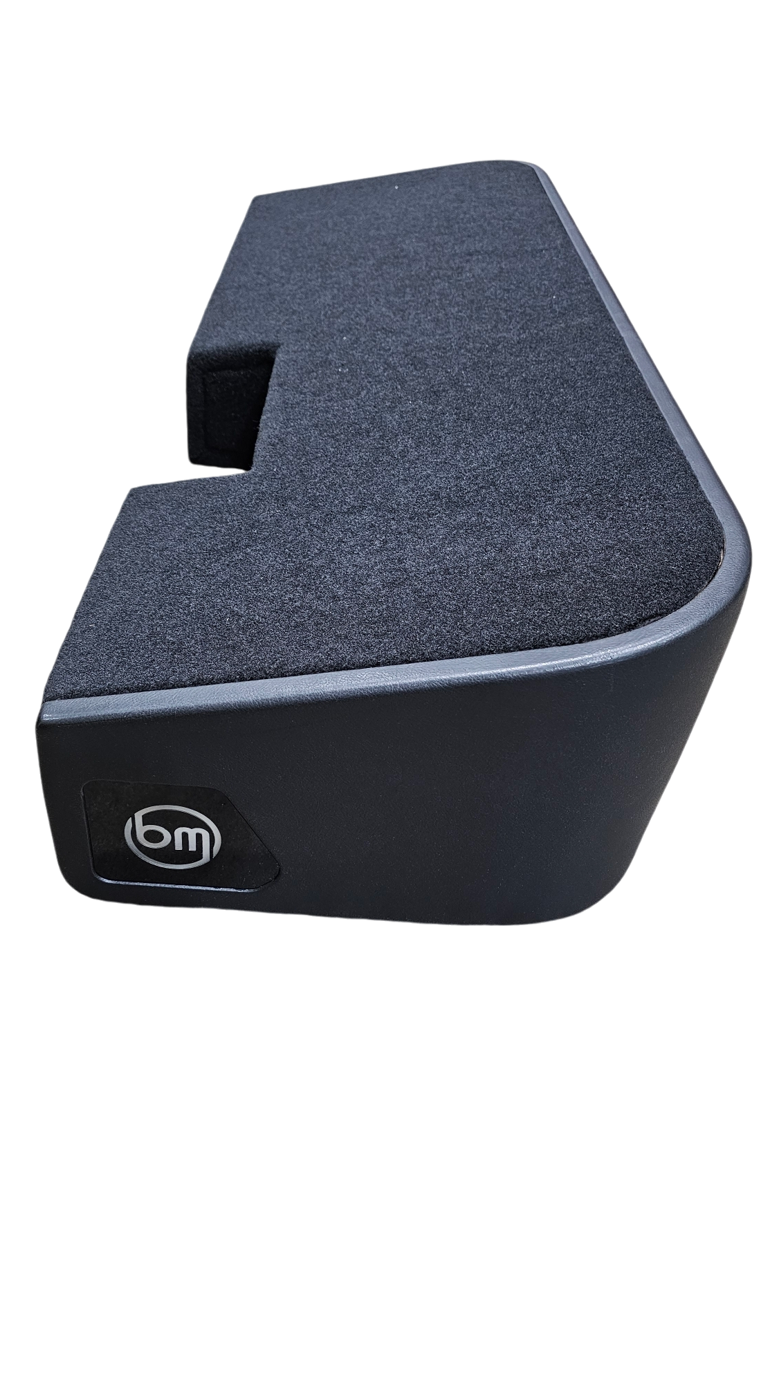 BASS-MAXX LEVEL 4 PRO SERIES GMC / CHEVROLET TRUCK 2019-2024 UP CREW CAB - ROUNDED CORNERS, VINYL WRAPPED WITH DURABLE CARPET TOP AND BOTTOM, ACRYLIC HINTERS, CHASING LED LIGHTING BUILT IN - VENTED - BLACK VINYL