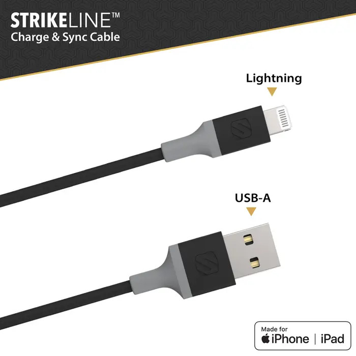 SCOSCHE 4FT. USB-A TO LIGHTNING CHARGE & SYNC CABLE - WHITE SCOSCHE 4FT. USB-A TO LIGHTNING CHARGE & SYNC CABLE - WHITE