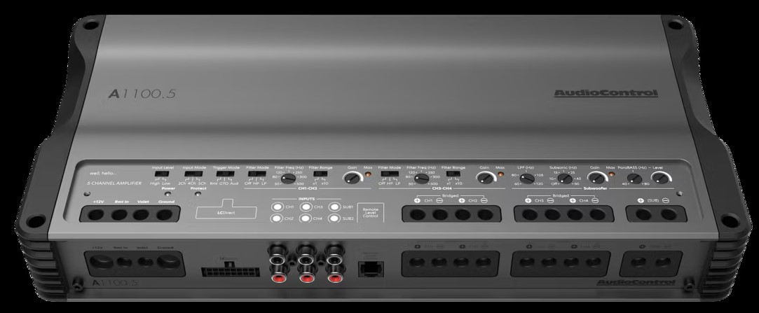 AUDIOCONTROL A1100.5 5-CHANNEL ALTITUDE AMPLIFIER AUDIOCONTROL A1100.5 5-CHANNEL ALTITUDE AMPLIFIER