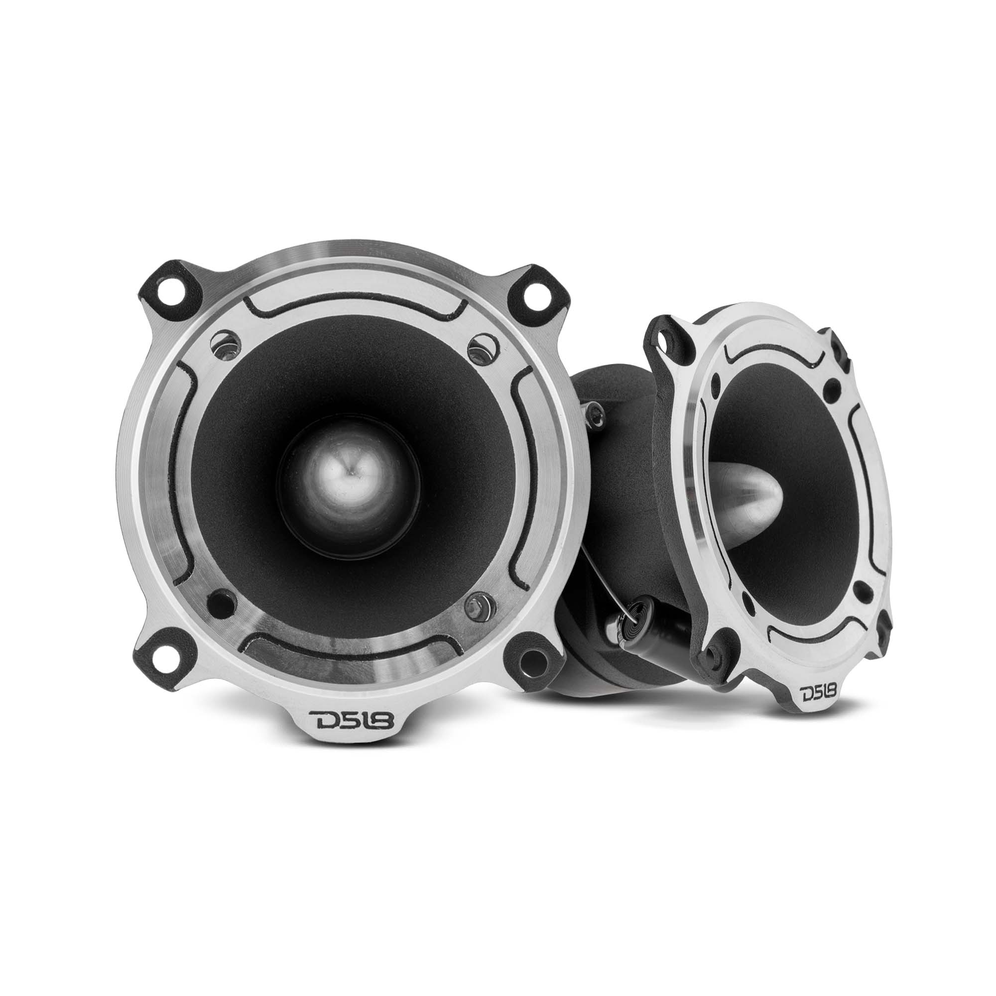 DS18 PRO-TW220 3" PRO Aluminum Super Bullet Tweeter - 240 Watts with Built in Crossover - SILVER - PAIR DS18 PRO-TW220 3" PRO Aluminum Super Bullet Tweeter - 240 Watts with Built in Crossover - SILVER - PAIR