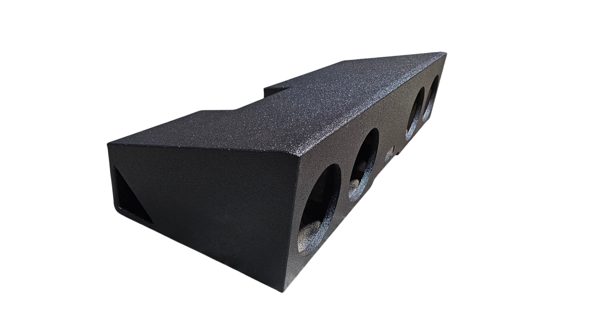 BASSMAXX POLY COATED QUAD 8" PORTED 2019-2024 GM CREW CAB FRONT FIRE