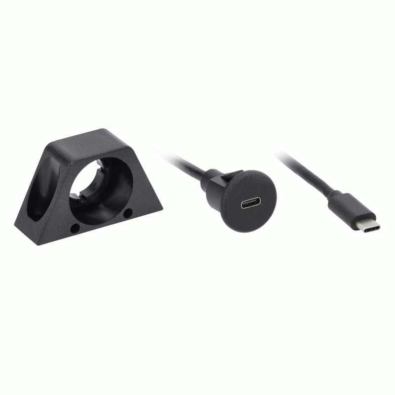 1-Meter Flush Mount USB 4.0 Type-C Extension Cable