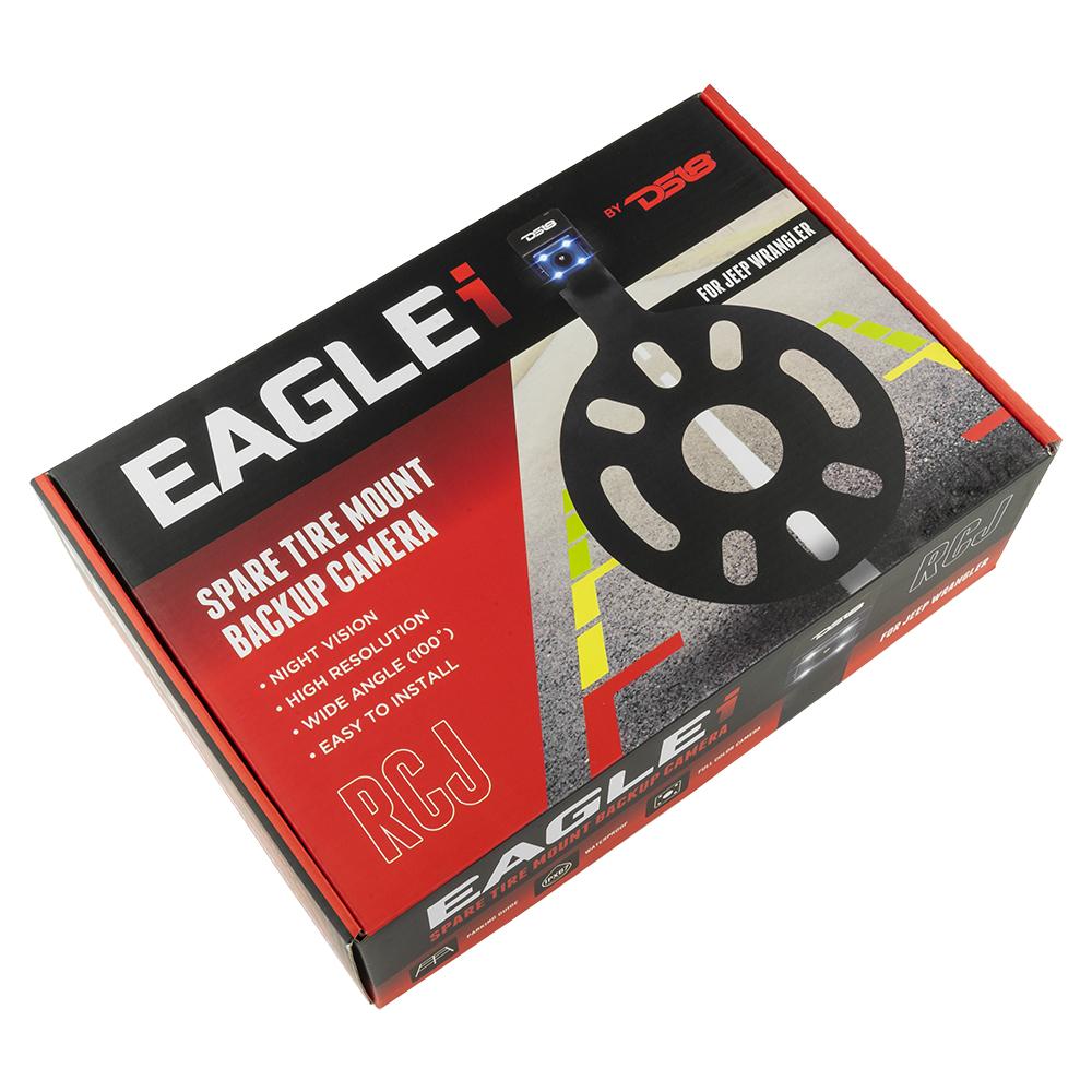 DS18 JEEP WRANGLER SPARE TIRE REVERSE CAMERA WITH NIGHT VISION