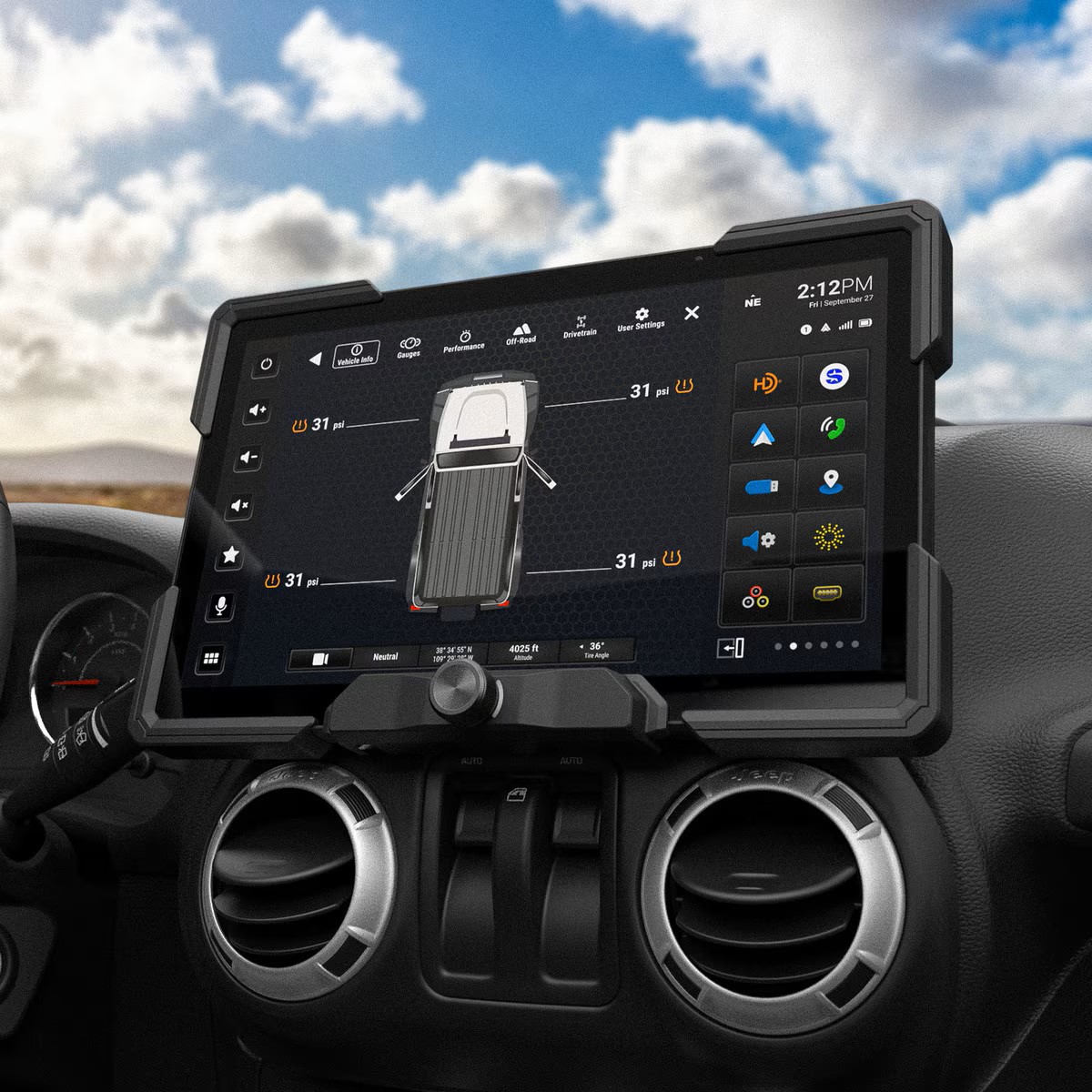 JEEP WRANGLER JK HORIZON12® MULTIMEDIA INFOTAINMENT DISPLAY WITH INTEGRATION & INSTALLATION KIT JEEP WRANGLER JK HORIZON12® MULTIMEDIA INFOTAINMENT DISPLAY WITH INTEGRATION & INSTALLATION KIT