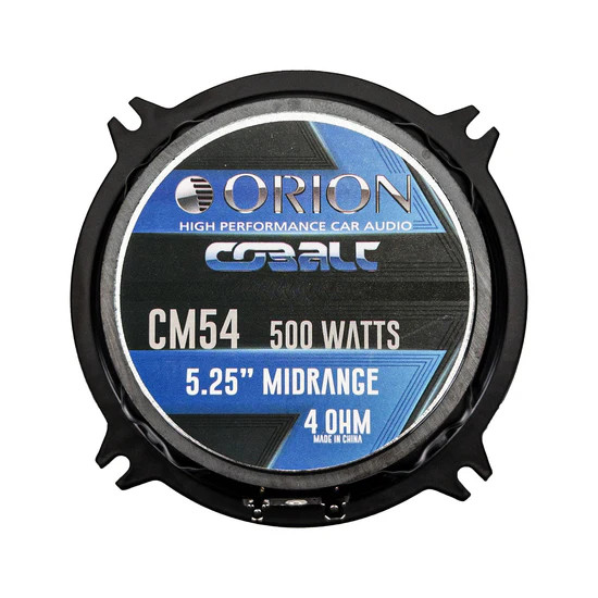 ORION COBALT 5.25" 4-Ohm 125W RMS/500W MAX Midrange Speakers