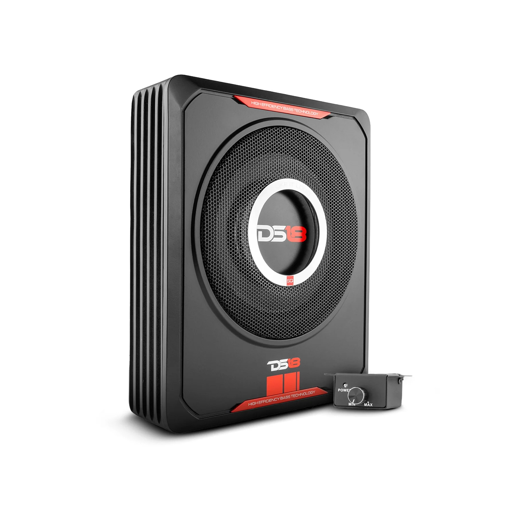 SQ 8" Under Seat Amplified Subwoofer 2ohm Stable