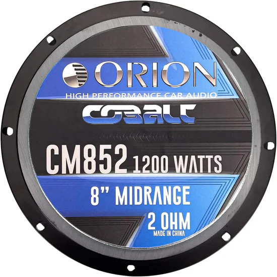 ORION COBALT 8" 2-Ohm 300W RMS / 1200W MAX Midrange Speakers
