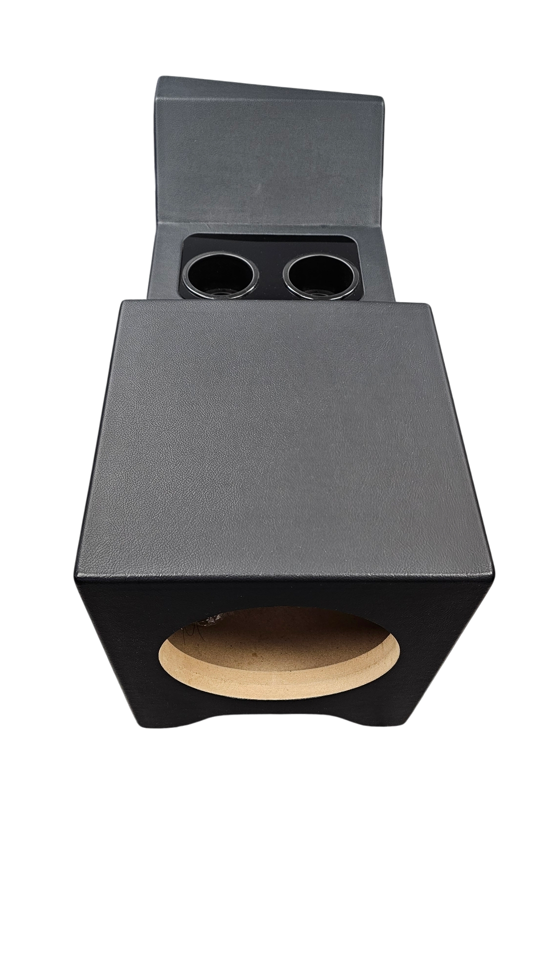 BASS-MAXX 99-06 CHEVY SILVERADO / GMC SIERRA VINYL DELUXE CENTER CONSOLE SPEAKER & SUBWOOFER ENCLOSURE - FOR (1) 10" SUBWOOFER (2) 6.5" MIDS (2) 3.5" TWEETERS