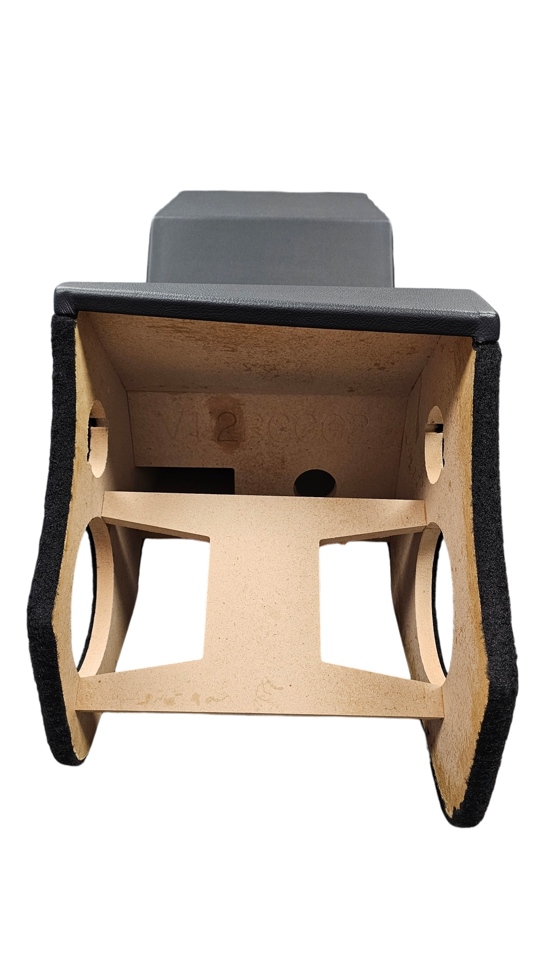 BASS-MAXX 99-06 CHEVY SILVERADO / GMC SIERRA VINYL DELUXE CENTER CONSOLE SPEAKER & SUBWOOFER ENCLOSURE - FOR (1) 10" SUBWOOFER (2) 6.5" MIDS (2) 3.5" TWEETERS