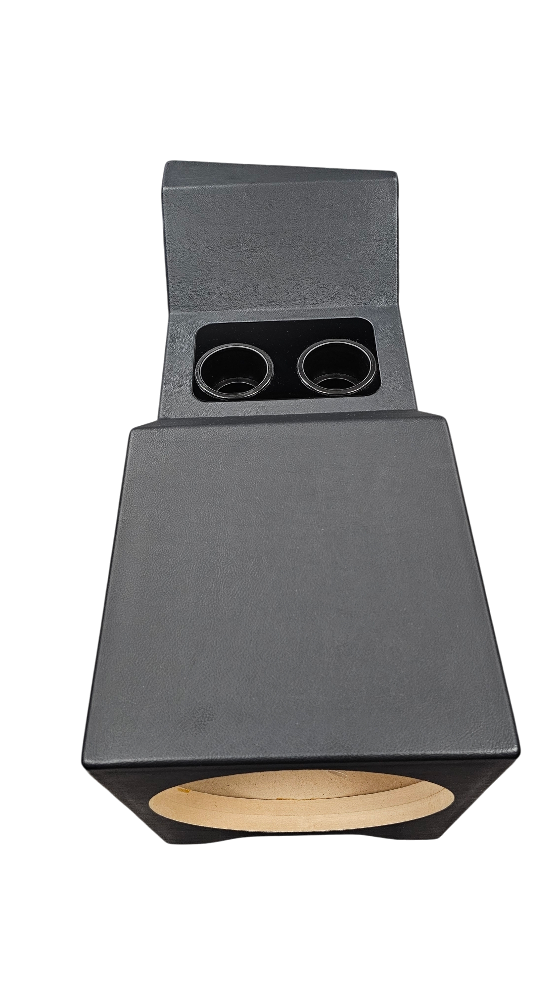 BASS-MAXX 99-06 CHEVY SILVERADO / GMC SIERRA VINYL DELUXE CENTER CONSOLE SPEAKER & SUBWOOFER ENCLOSURE - FOR (1) 12" SUBWOOFER (2) 6.5" MIDS (2) 3.5" TWEETERS