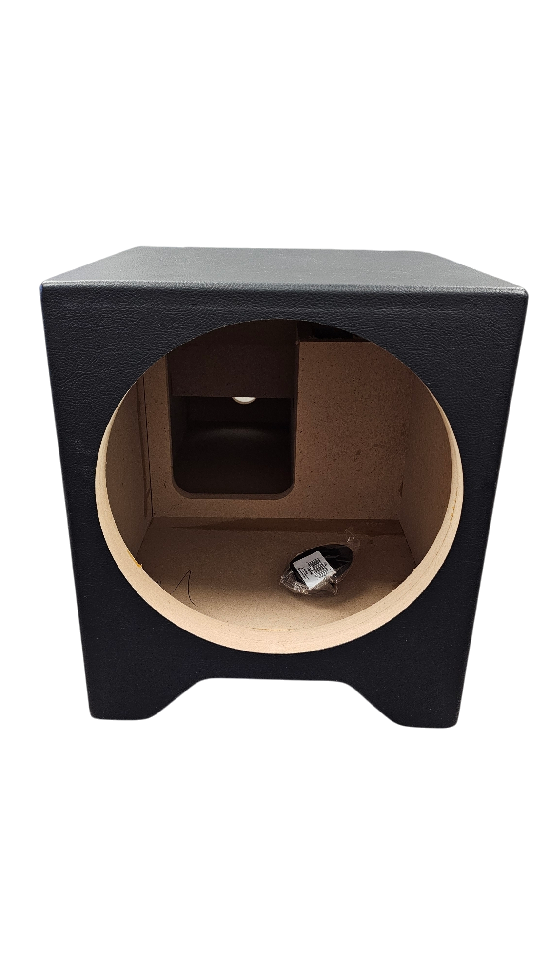 BASS-MAXX 99-06 CHEVY SILVERADO / GMC SIERRA VINYL DELUXE CENTER CONSOLE SPEAKER & SUBWOOFER ENCLOSURE - FOR (1) 12" SUBWOOFER (2) 6.5" MIDS (2) 3.5" TWEETERS