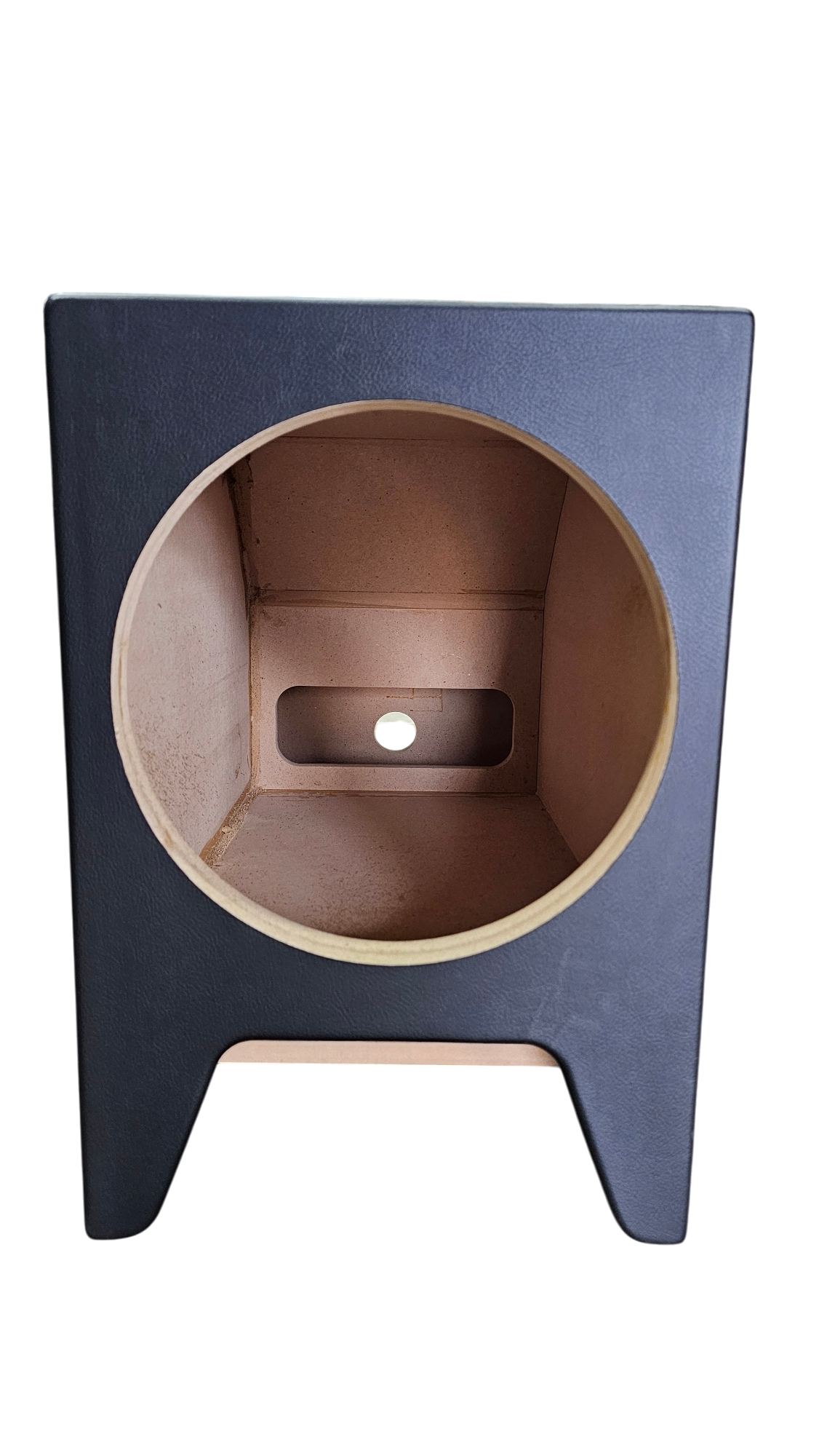 BASS-MAXX 2014-2018 CHEVY SILVERADO / GMC SIERRA VINYL DELUXE CENTER CONSOLE SPEAKER & SUBWOOFER ENCLOSURE - FOR (1) 12" SUBWOOFER (2) 6.5" MIDS (2) 1" TWEETERS