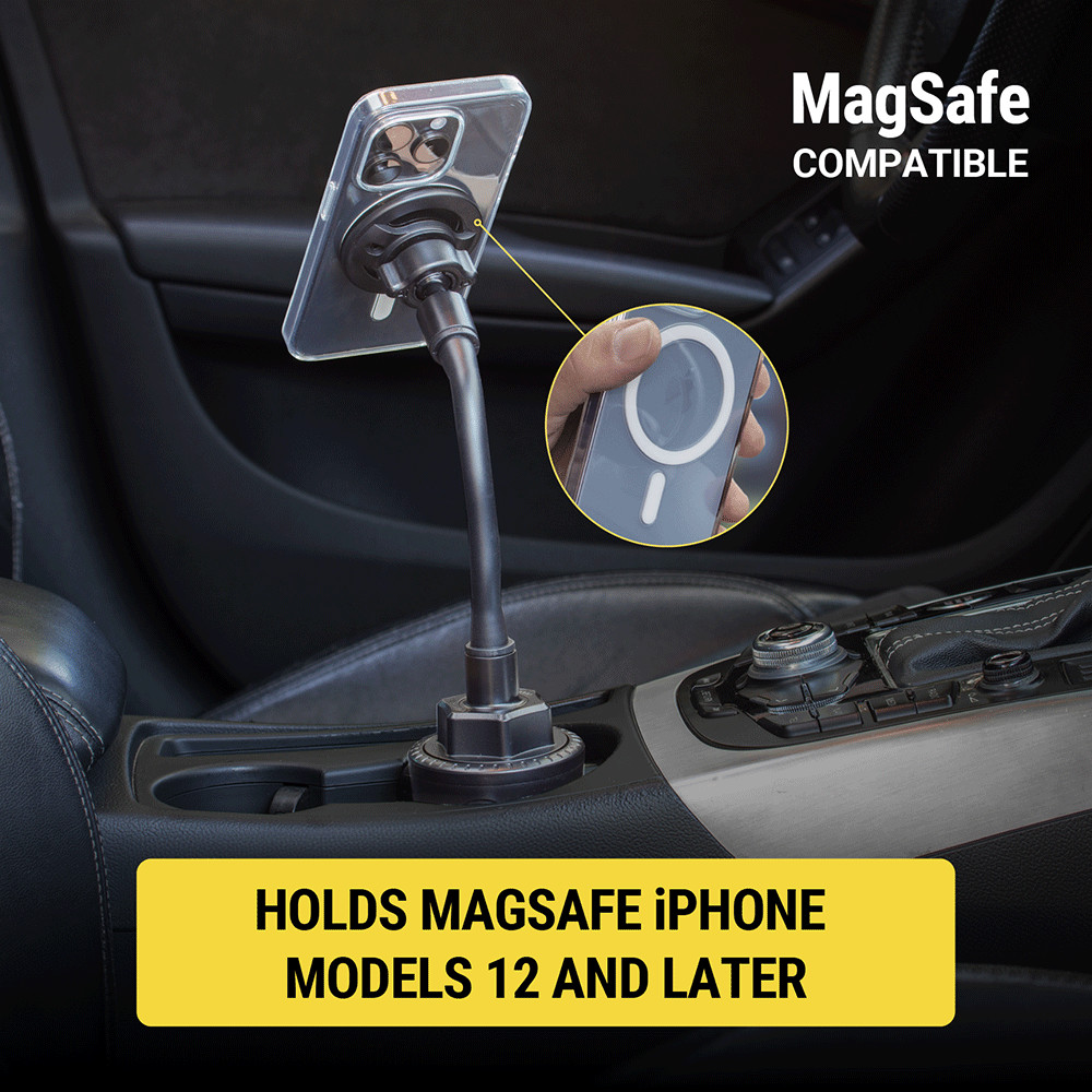 SCOSCHE MagicMount Select MS CupMagSafe® Compatible Magnetic Phone Mount for Cup Holders SCOSCHE MagicMount Select MS CupMagSafe® Compatible Magnetic Phone Mount for Cup Holders