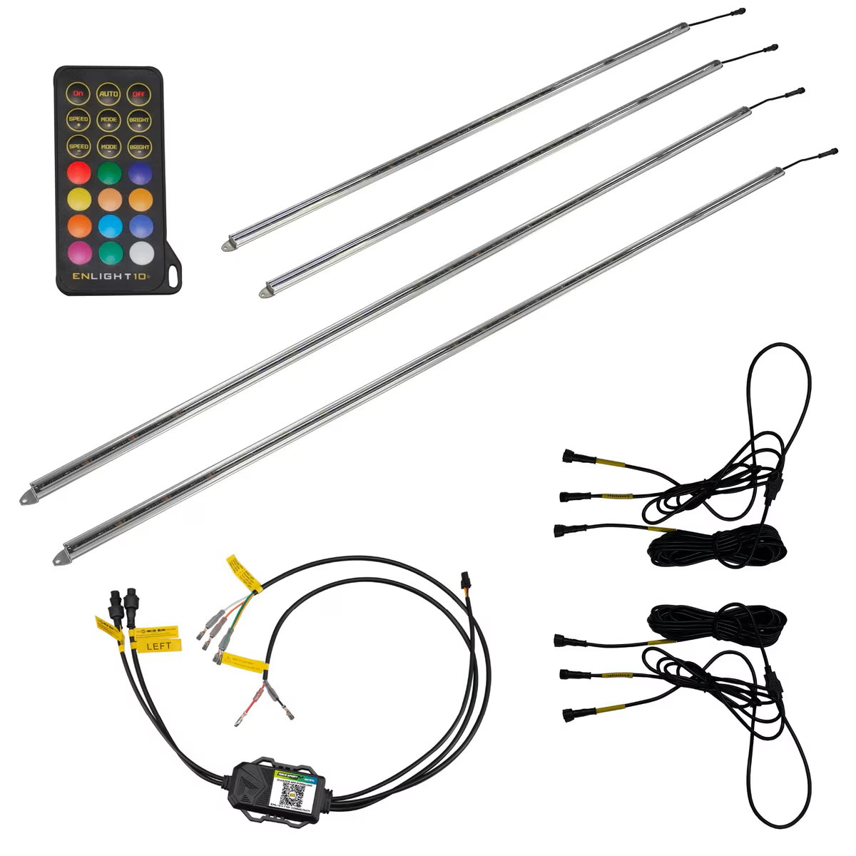 COLORTRAIL HD Aluminum Channel CHASING-RGBW LED Underbody Vehicle Kit with ENLIGHT10 APP Full Control + Horizon Connectivity