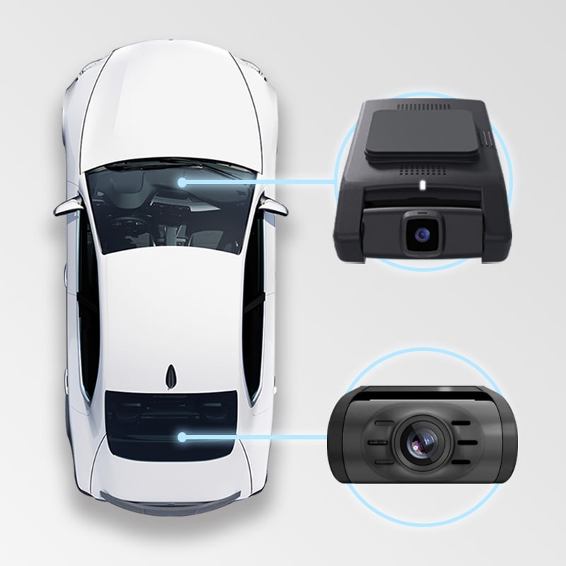 Front & Rear Dash Cam
Momento M8 includes front and Full HD rear* cameras so that you can capture everything that happens around your vehicle. Both cameras are equipped with wide-angle lenses so that you can enjoy more surveillance protection on and off the road.

*Rear camera included with MD-8100 only