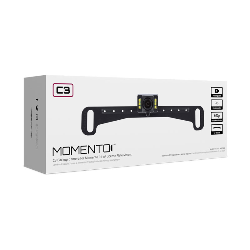 MOMENTO License Plate Camera w/LED and Mount
