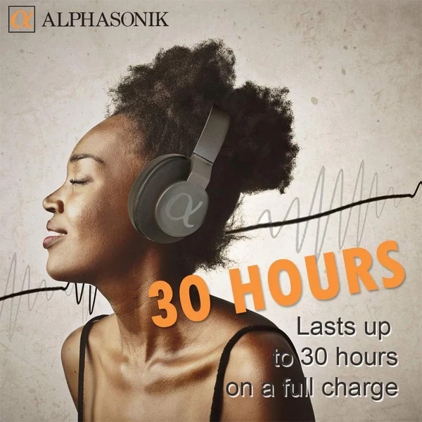 ALPHASONIK HI FIDELITY OVER EAR BLUETOOTH HEADPHONE - BT5.0 ALPHASONIK HI FIDELITY OVER EAR BLUETOOTH HEADPHONE - BT5.0