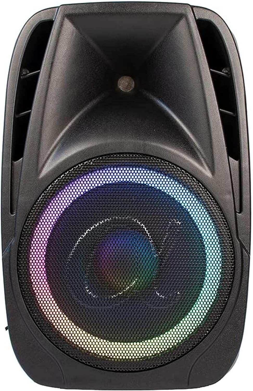 ALPHASONIK 12" Active+Passive Speaker Package, Full LED Light Show, 2 Stands,Cable, 2 Wired Microphones