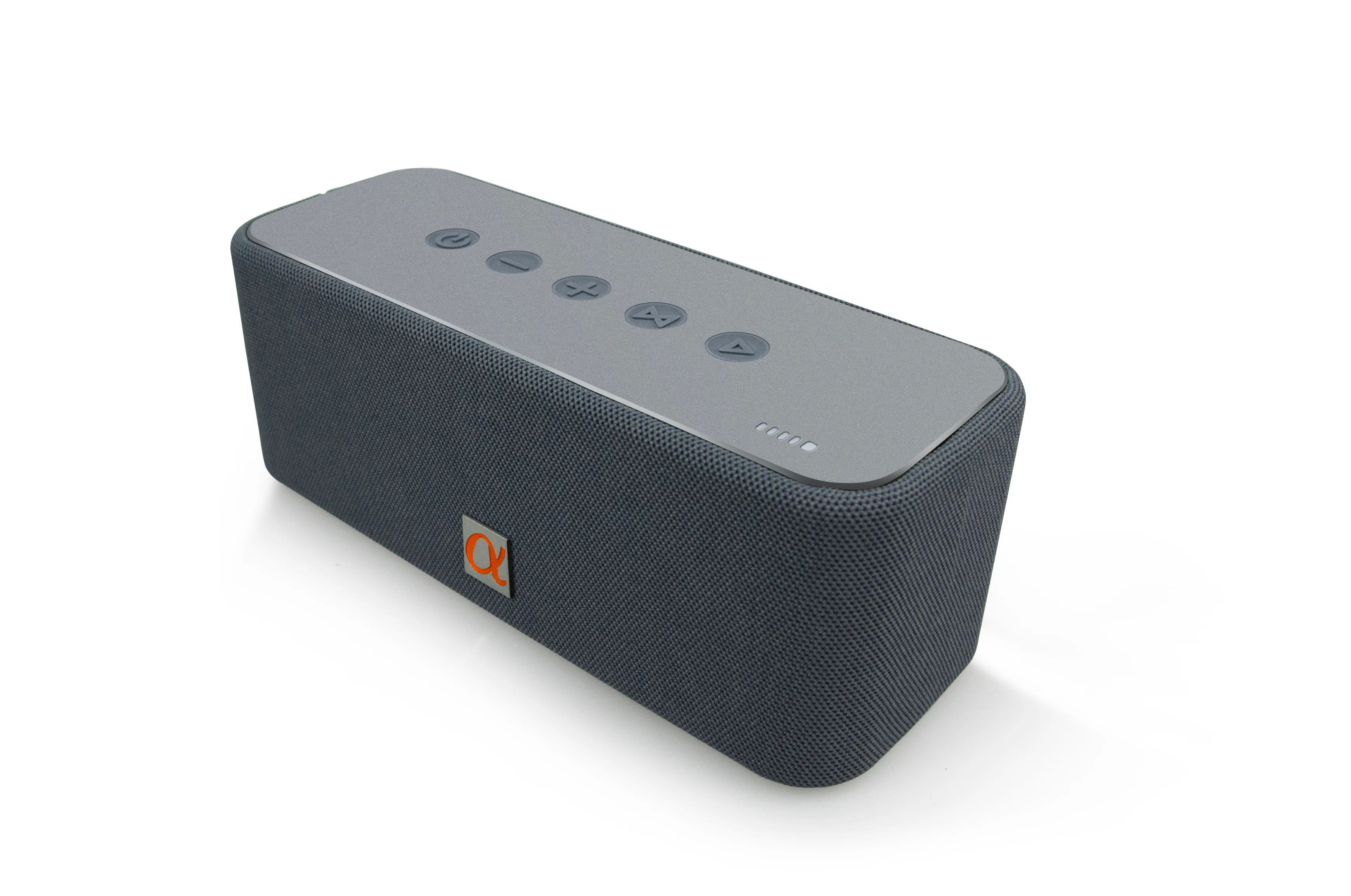 ALPHASONIK Gray Portable Bluetooth Speaker System, Large Size
