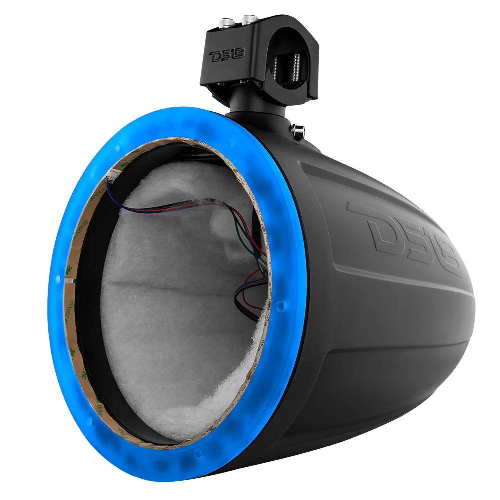 DS18 NXL MARINE AND POWERSPORTS TOWERS10" | RGB Led Lights | Black (SPEAKERS NOT INCLUDED) - SOLD AS EACH