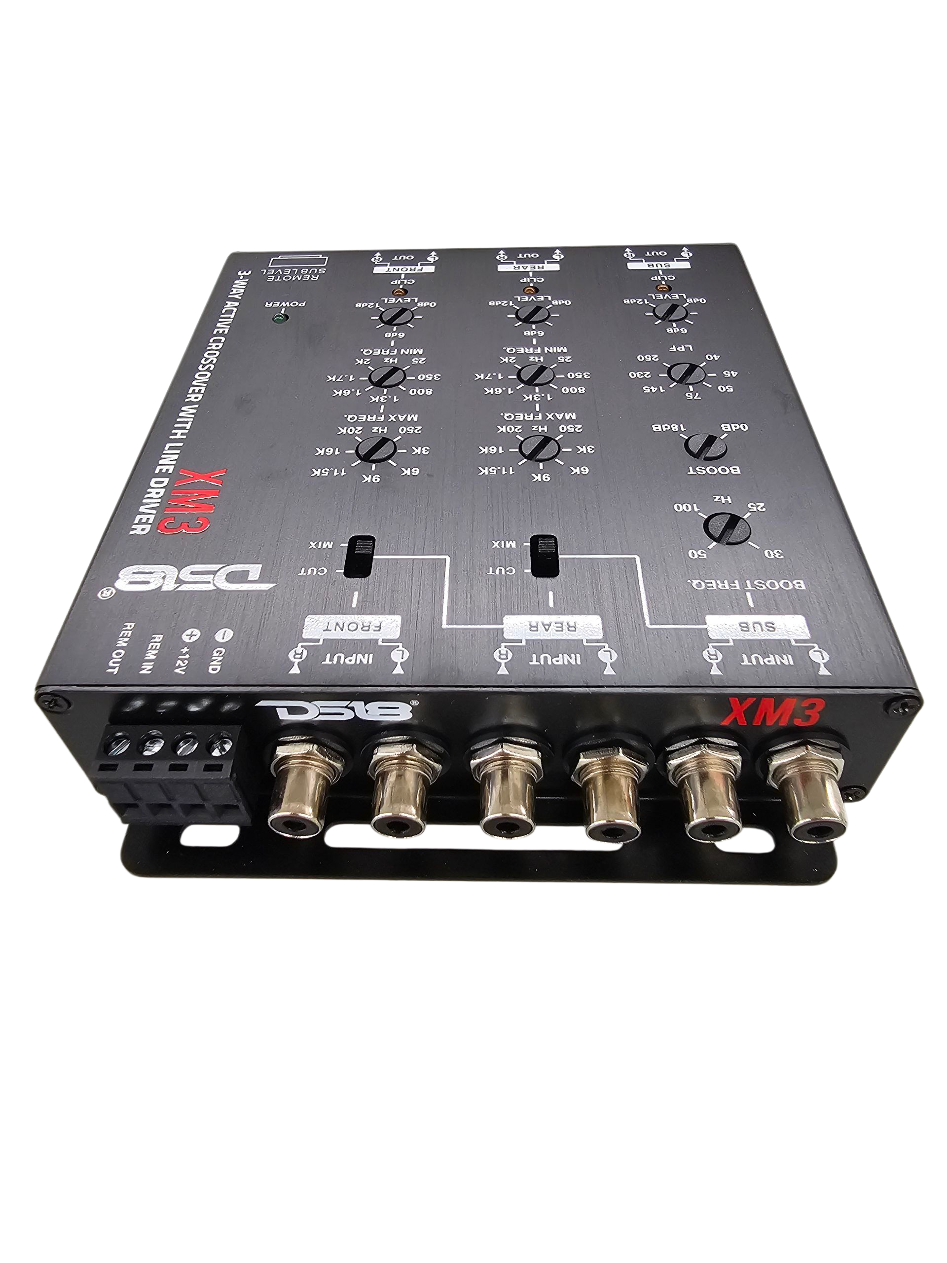 DS18 SOUND 2/3 WAY ELECTRONIC CROSSOVER W/ REMOTE CONTROL