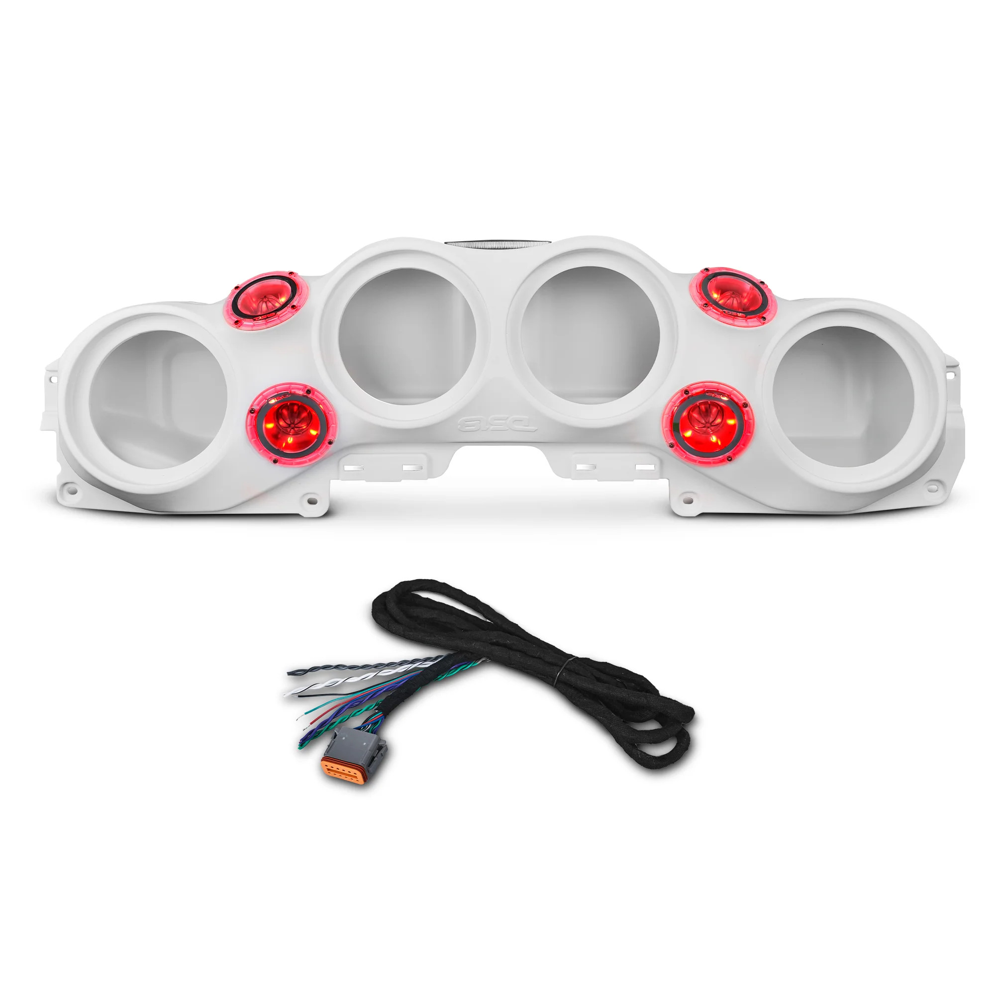 DS18 Jeep JL/JLU,JT Overhead Bar System Fits 4 X 8" Speakers (Not Included) and 4 X Tweeters PRO-TW4L and Harness Included -White DS18 Jeep JL/JLU,JT Overhead Bar System Fits 4 X 8" Speakers (Not Included) and 4 X Tweeters PRO-TW4L and Harness Included -White