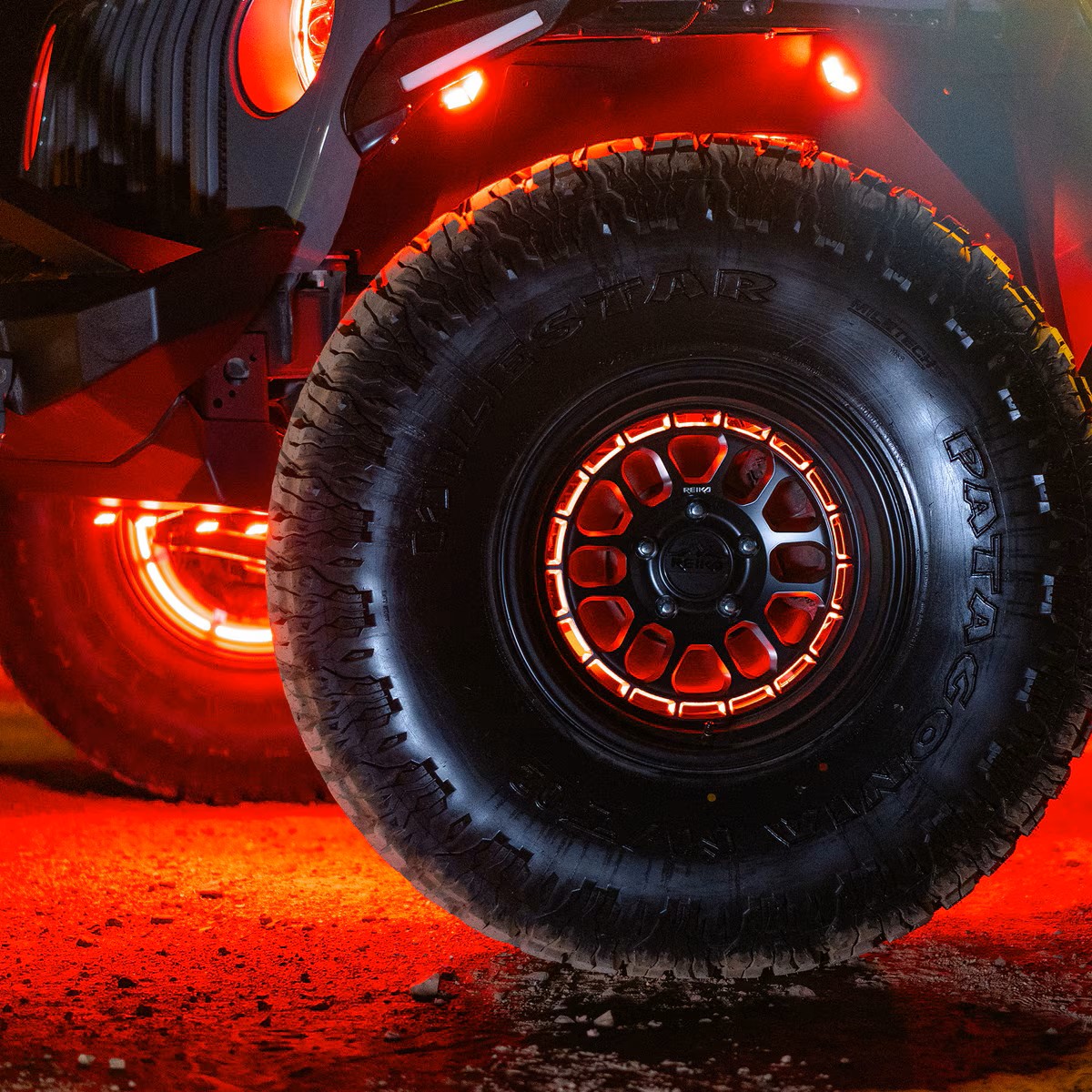 COLORTRAIL 14-18inch Adjustable RGBW Multi-Color LED Wheel Light Kits with ENLIGHT10 APP Full Control + Horizon Connectivity COLORTRAIL 14-18inch Adjustable RGBW Multi-Color LED Wheel Light Kits with ENLIGHT10 APP Full Control + Horizon Connectivity