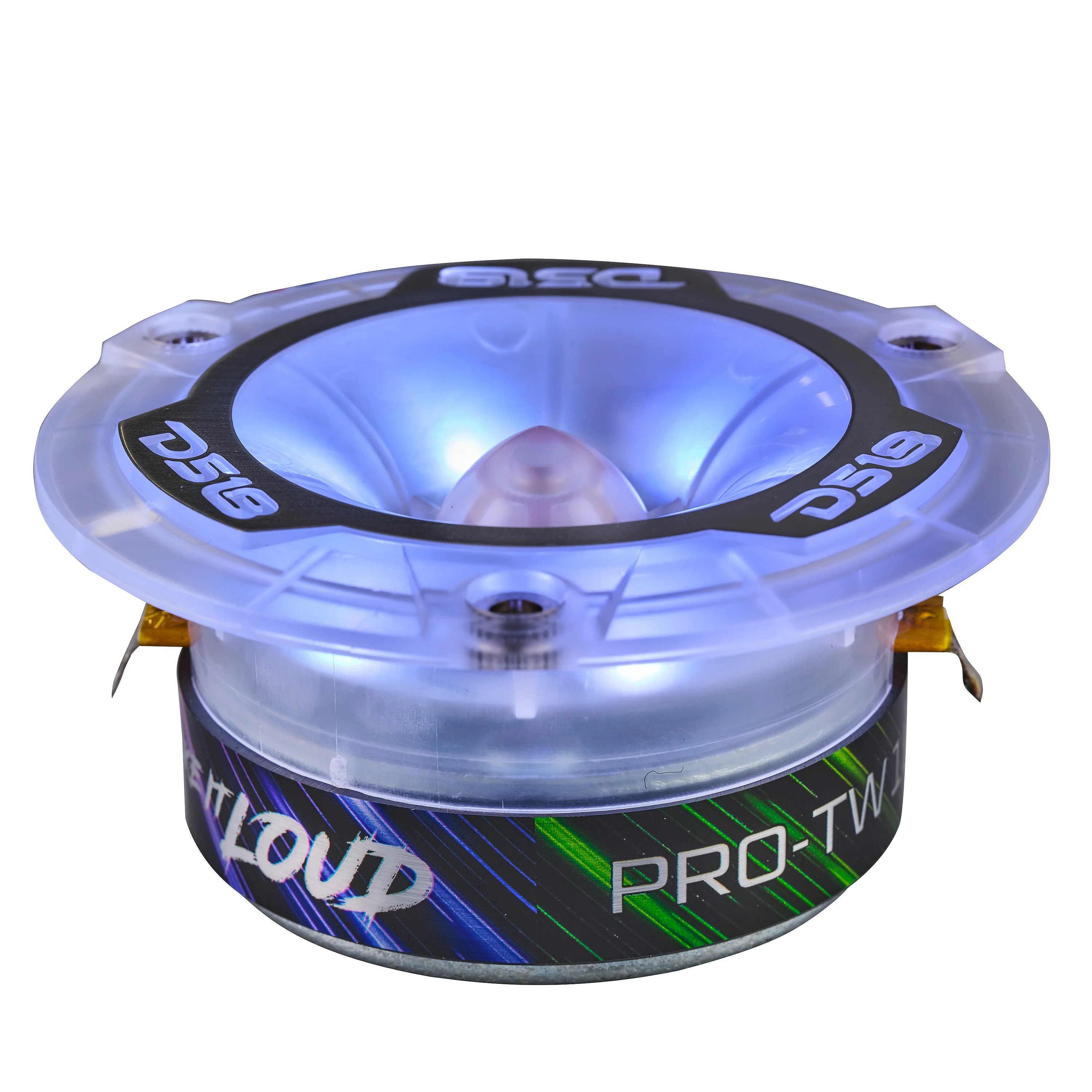 DS18 3.8" Super Bullet Tweeter with 1" Aluminum Voice Coil & Digital LED Lights