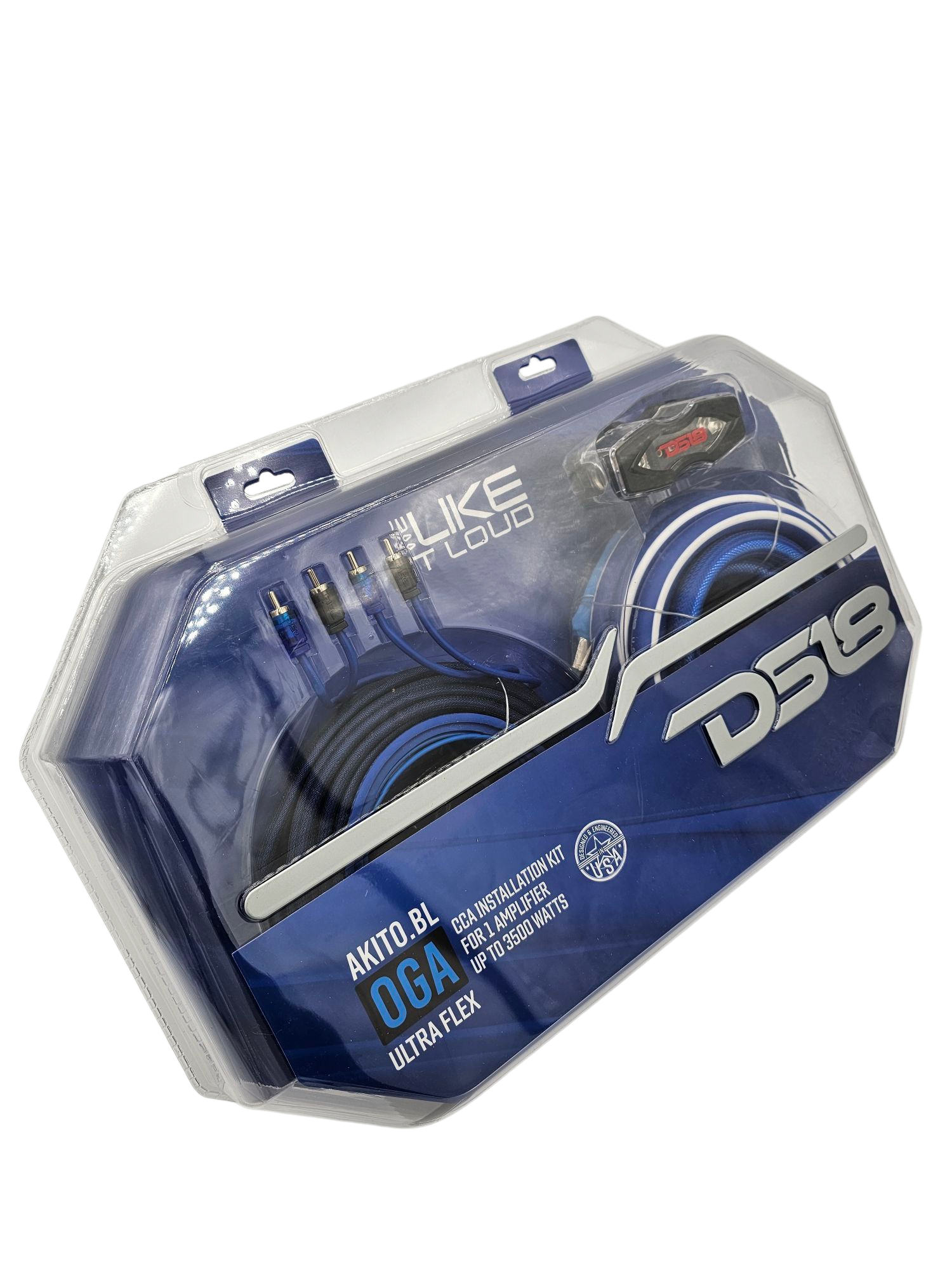 DS18 0GA BLUE AMPLIFIER WIRING KIT