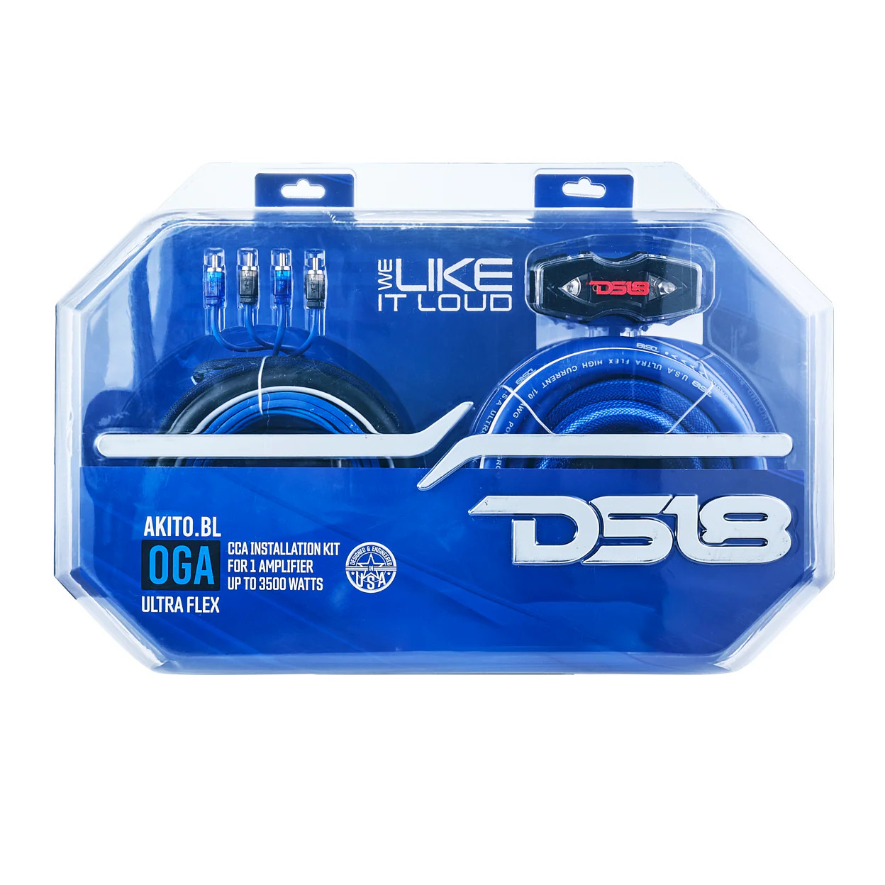 DS18 0GA BLUE AMPLIFIER WIRING KIT