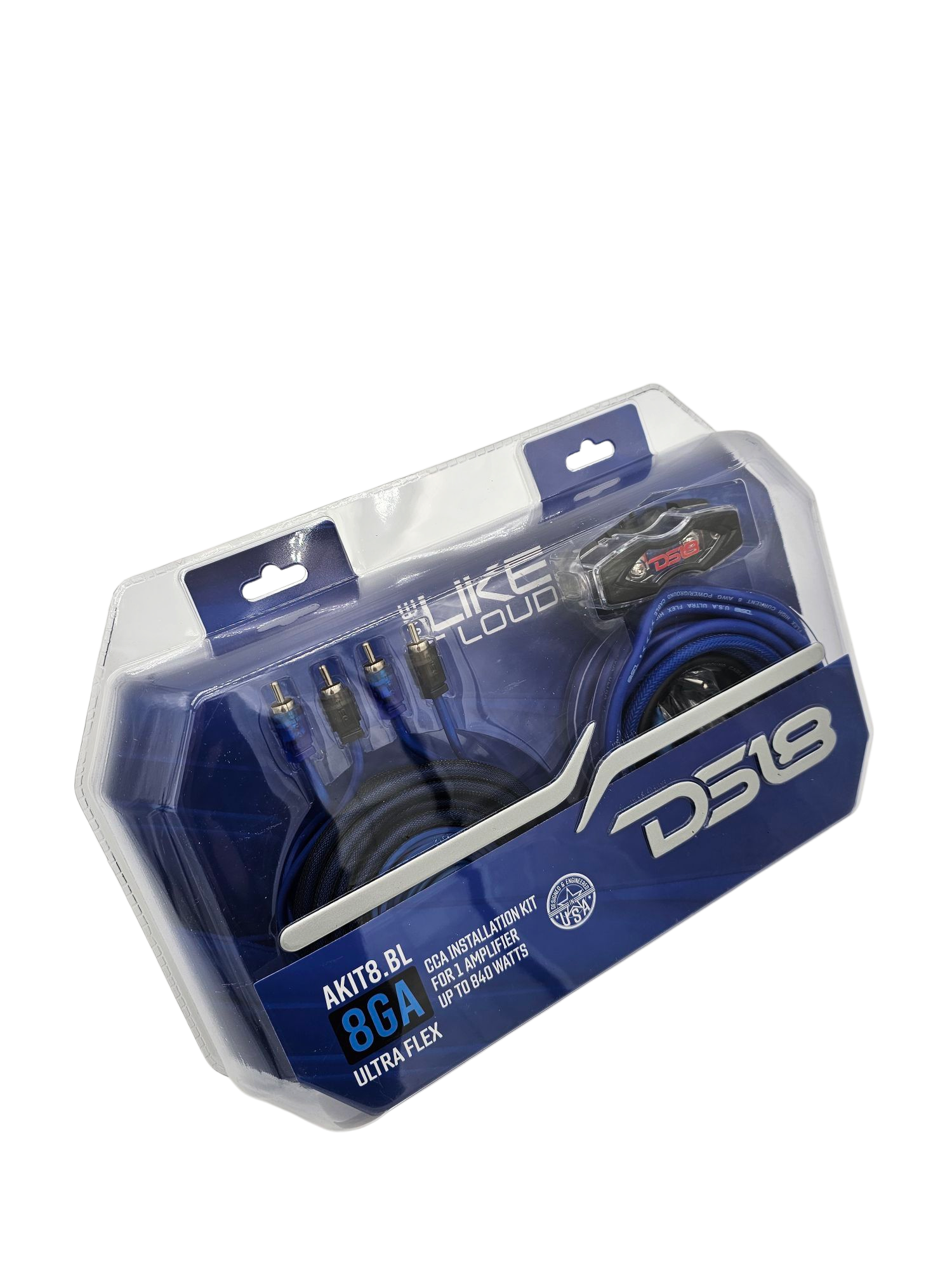 DS18 8GA BLUE AMPLIFIER WIRING KIT