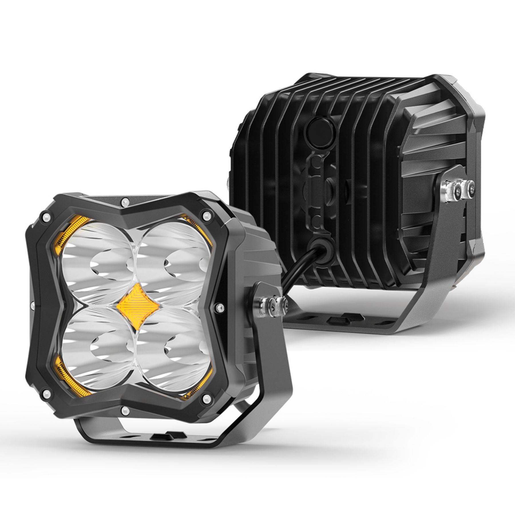 VYPR EXTREME OFFROAD 5" SPOT HIGH INTENSITY LED LIGHTS WITH AMBER DRL FUNCTION &  RELAY AND HARNESS