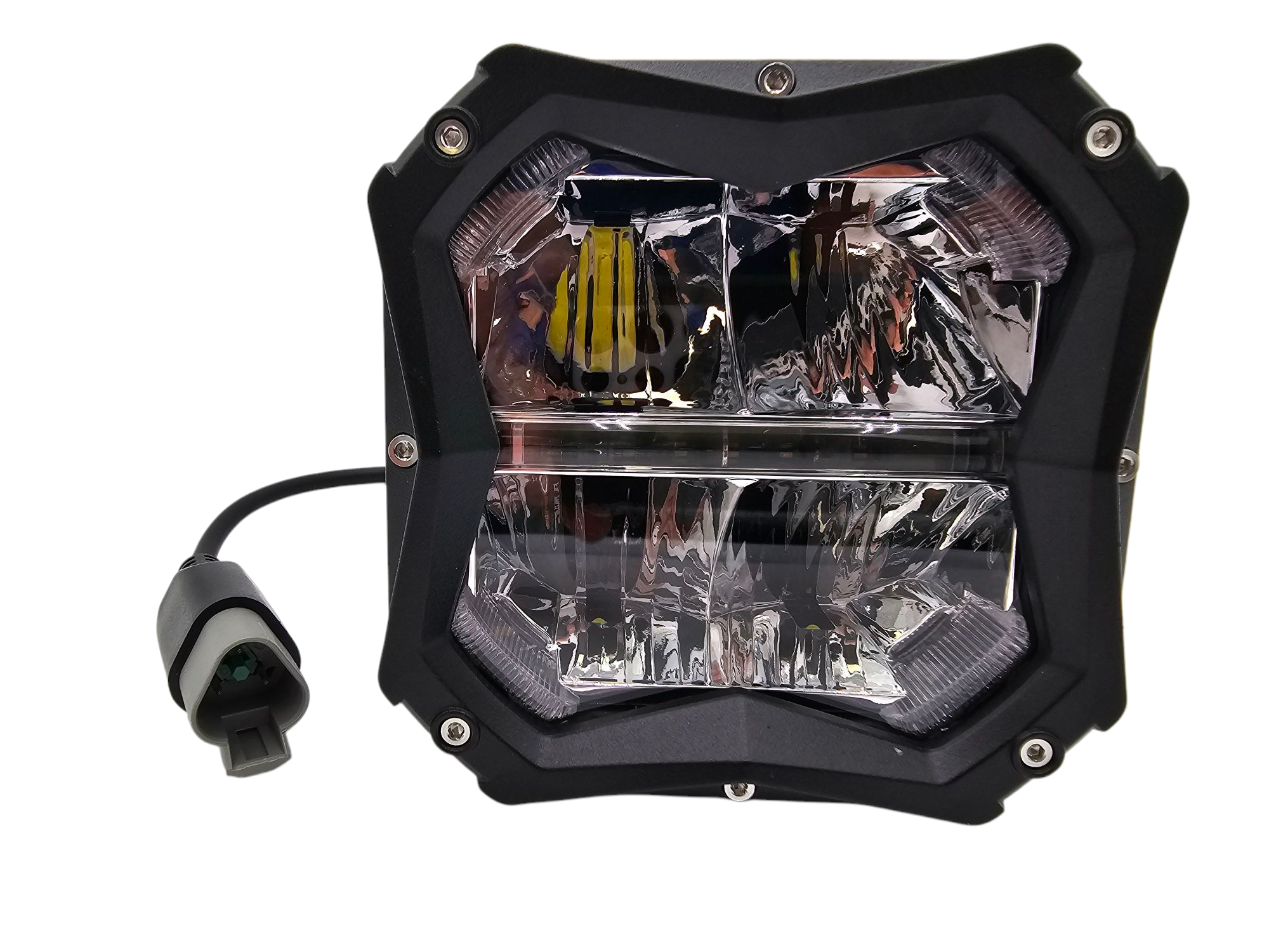 VYPR EXTREME OFFROAD 5" FLOOD HIGH INTENSITY LED LIGHTS WITH AMBER DRL FUNCTION &  RELAY AND HARNESS