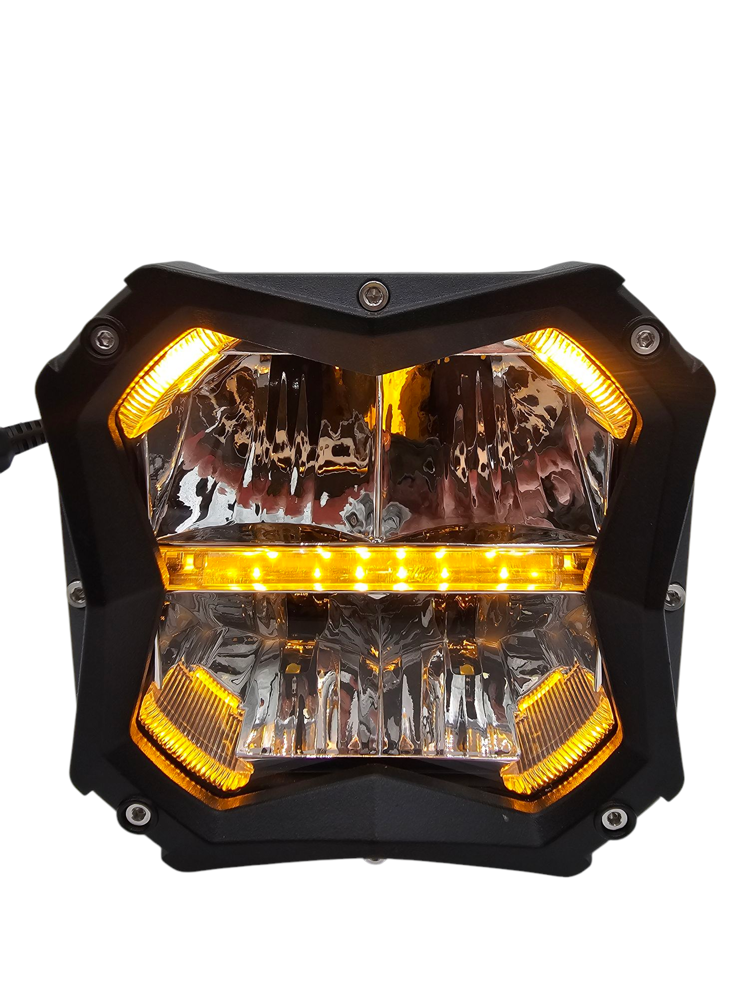VYPR EXTREME OFFROAD 5" FLOOD HIGH INTENSITY LED LIGHTS WITH AMBER DRL FUNCTION &  RELAY AND HARNESS