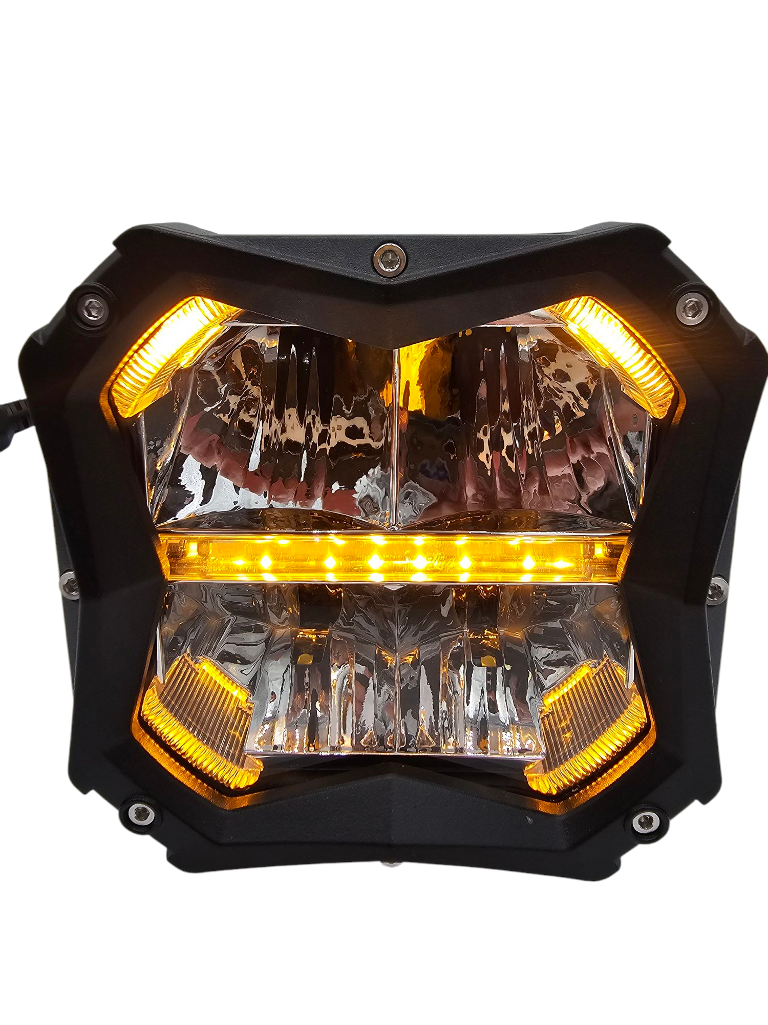 VYPR EXTREME OFFROAD 5" FLOOD HIGH INTENSITY LED LIGHTS WITH AMBER DRL FUNCTION &  RELAY AND HARNESS