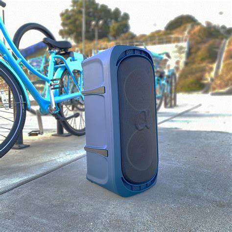 ALPHASONIK REAKTOR BLUETOOTH PORTABLE PARTY SPEAKER, RECHARGEABLE, MULTI COLOR LED LIGHTING, USB, AND SD - BLUE ALPHASONIK REAKTOR BLUETOOTH PORTABLE PARTY SPEAKER, RECHARGEABLE, MULTI COLOR LED LIGHTING, USB, AND SD - BLUE