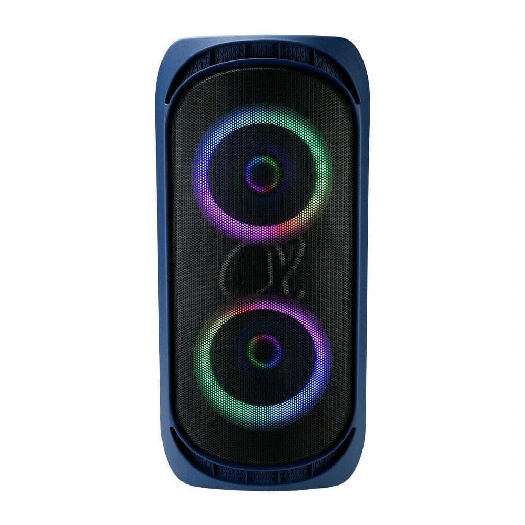 ALPHASONIK REAKTOR BLUETOOTH PORTABLE PARTY SPEAKER, RECHARGEABLE, MULTI COLOR LED LIGHTING, USB, AND SD - BLUE ALPHASONIK REAKTOR BLUETOOTH PORTABLE PARTY SPEAKER, RECHARGEABLE, MULTI COLOR LED LIGHTING, USB, AND SD - BLUE