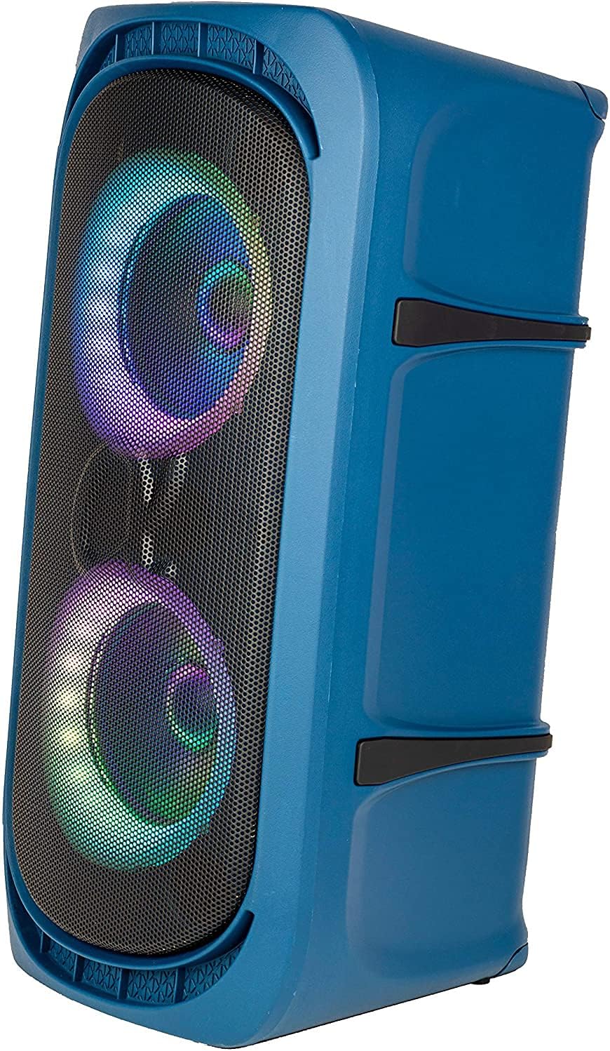 ALPHASONIK REAKTOR BLUETOOTH PORTABLE PARTY SPEAKER, RECHARGEABLE, MULTI COLOR LED LIGHTING, USB, AND SD - BLUE ALPHASONIK REAKTOR BLUETOOTH PORTABLE PARTY SPEAKER, RECHARGEABLE, MULTI COLOR LED LIGHTING, USB, AND SD - BLUE
