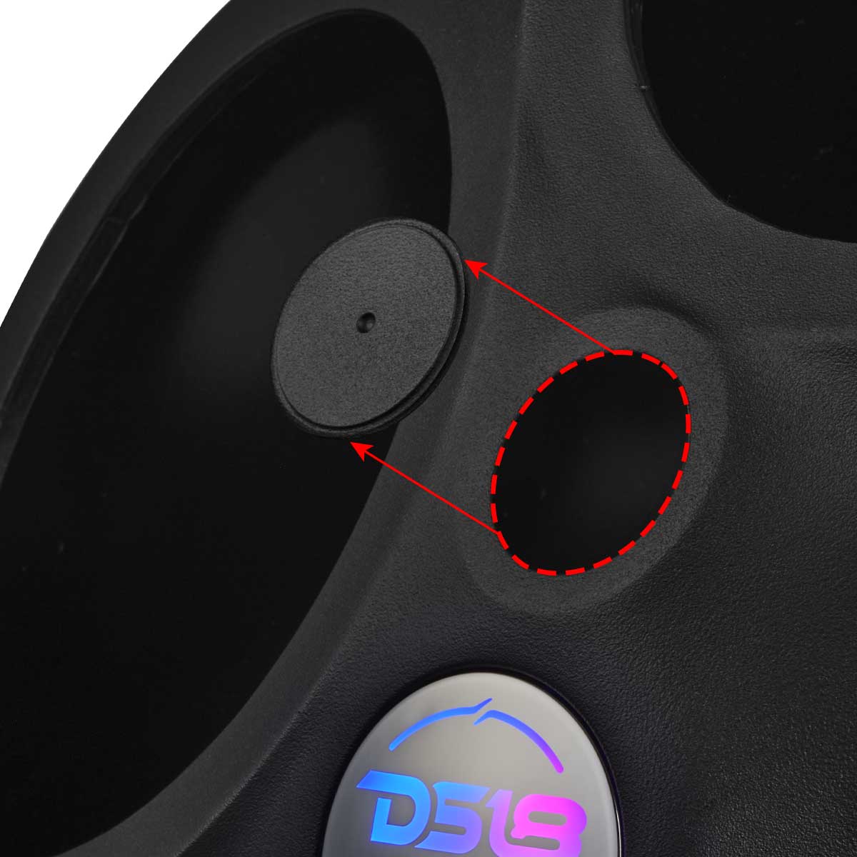 DS18 Polaris Slingshot Front Fender Dual 8" Speaker Pods With Digital LED Lighting